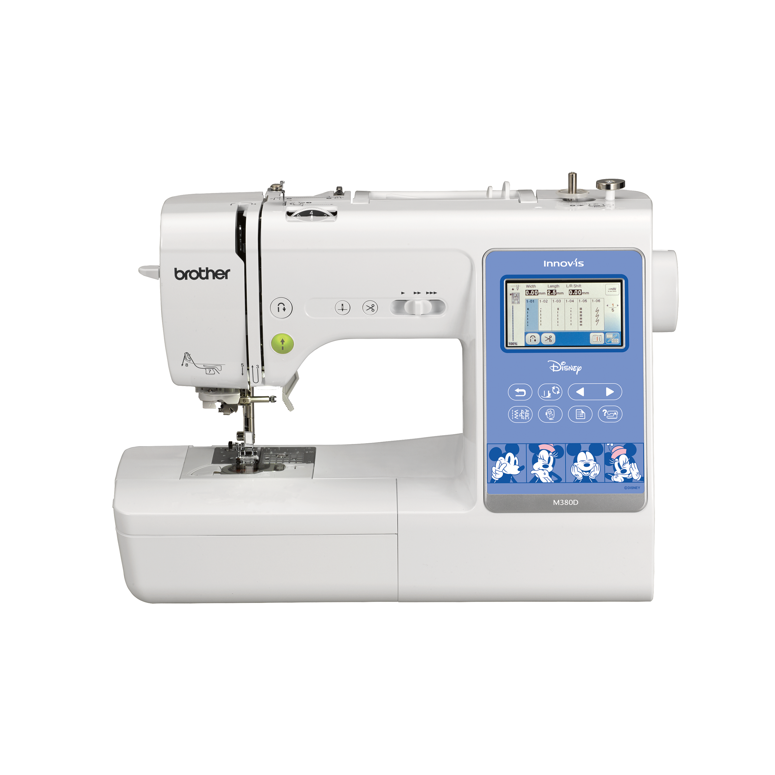 Brother M380D Computerised Sewing Machine Front Facing PNG.png