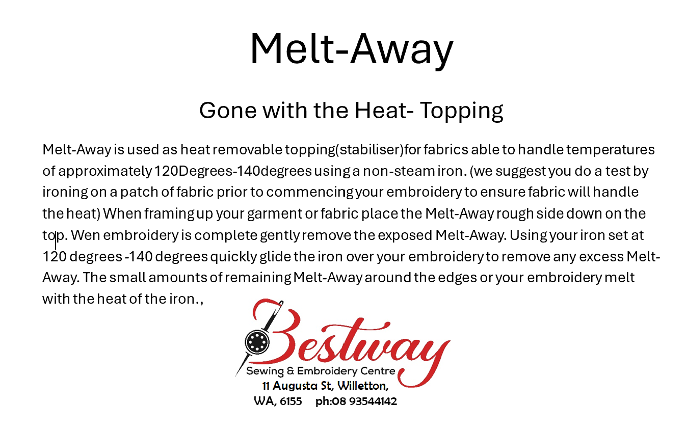 Melt-Away 2m x 1m
