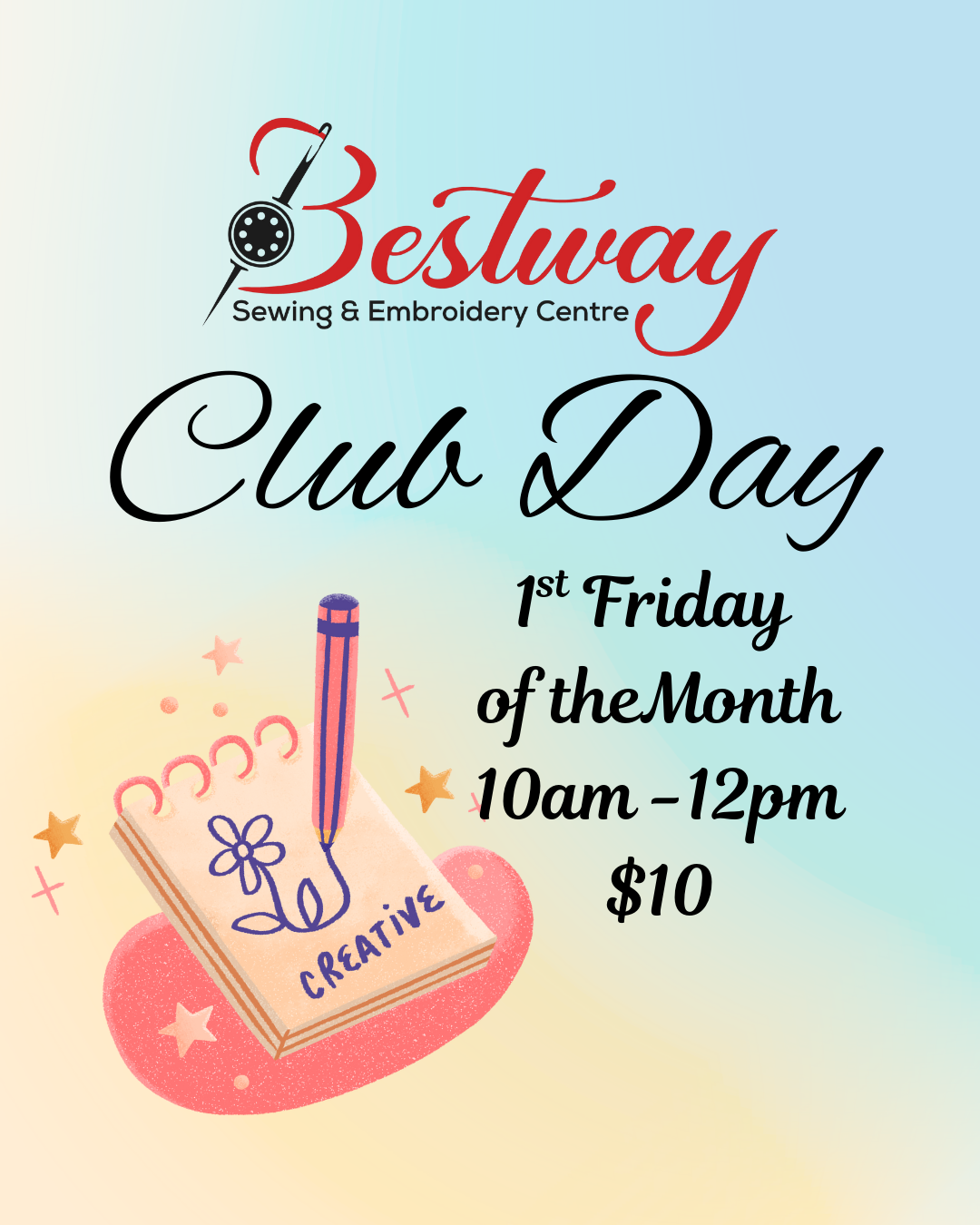 Bestway Club Day 1st Friday of the Month