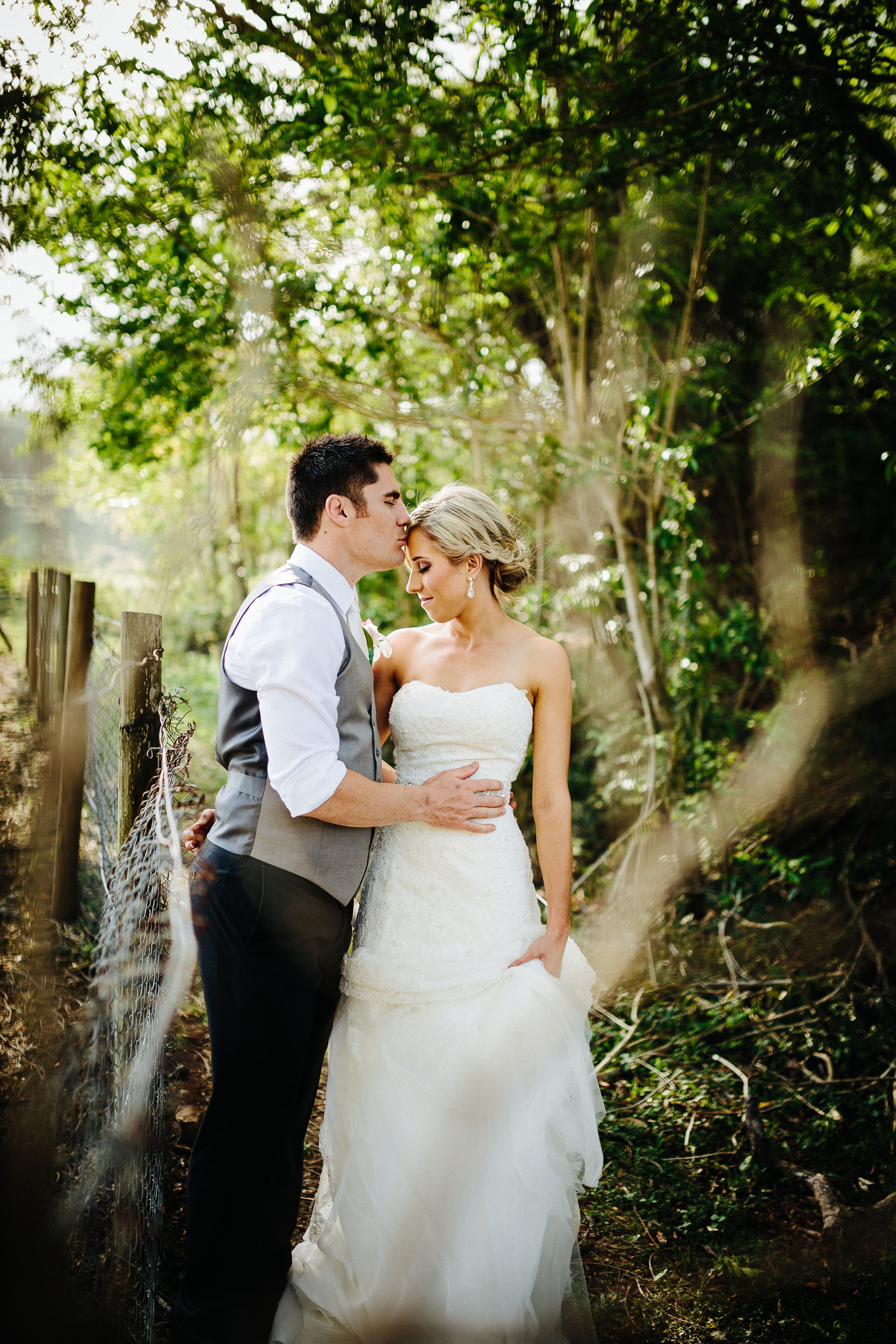 couple portrait in the woods