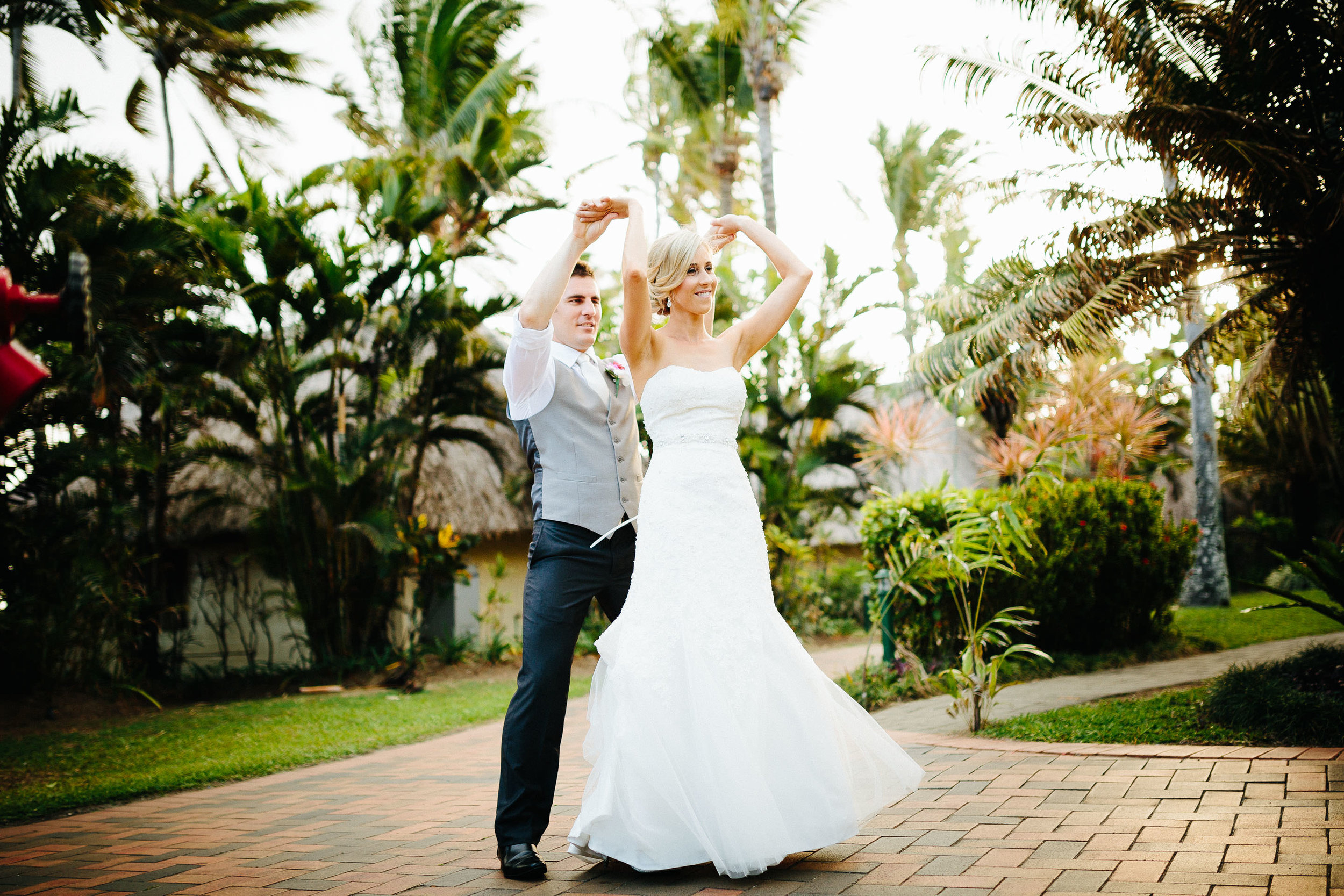 couple practicing their first dance