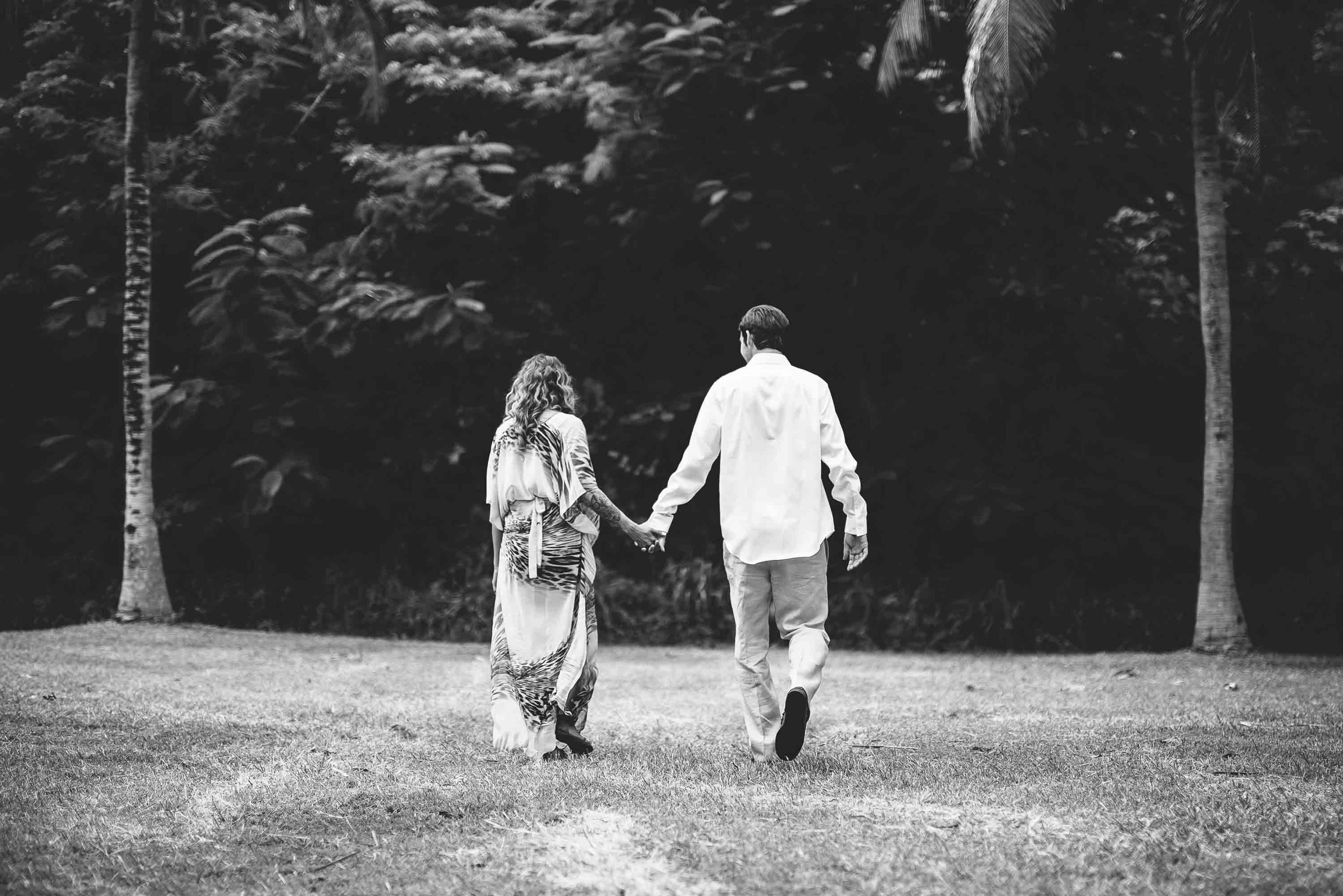 couple walking hand in hand