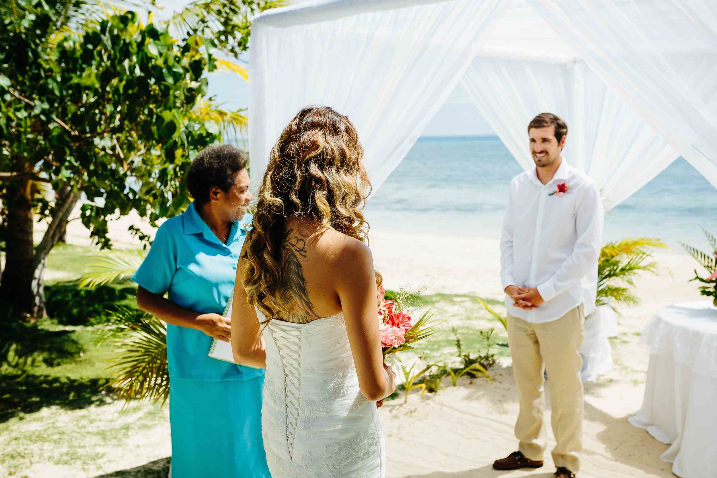 bride walking down the asile