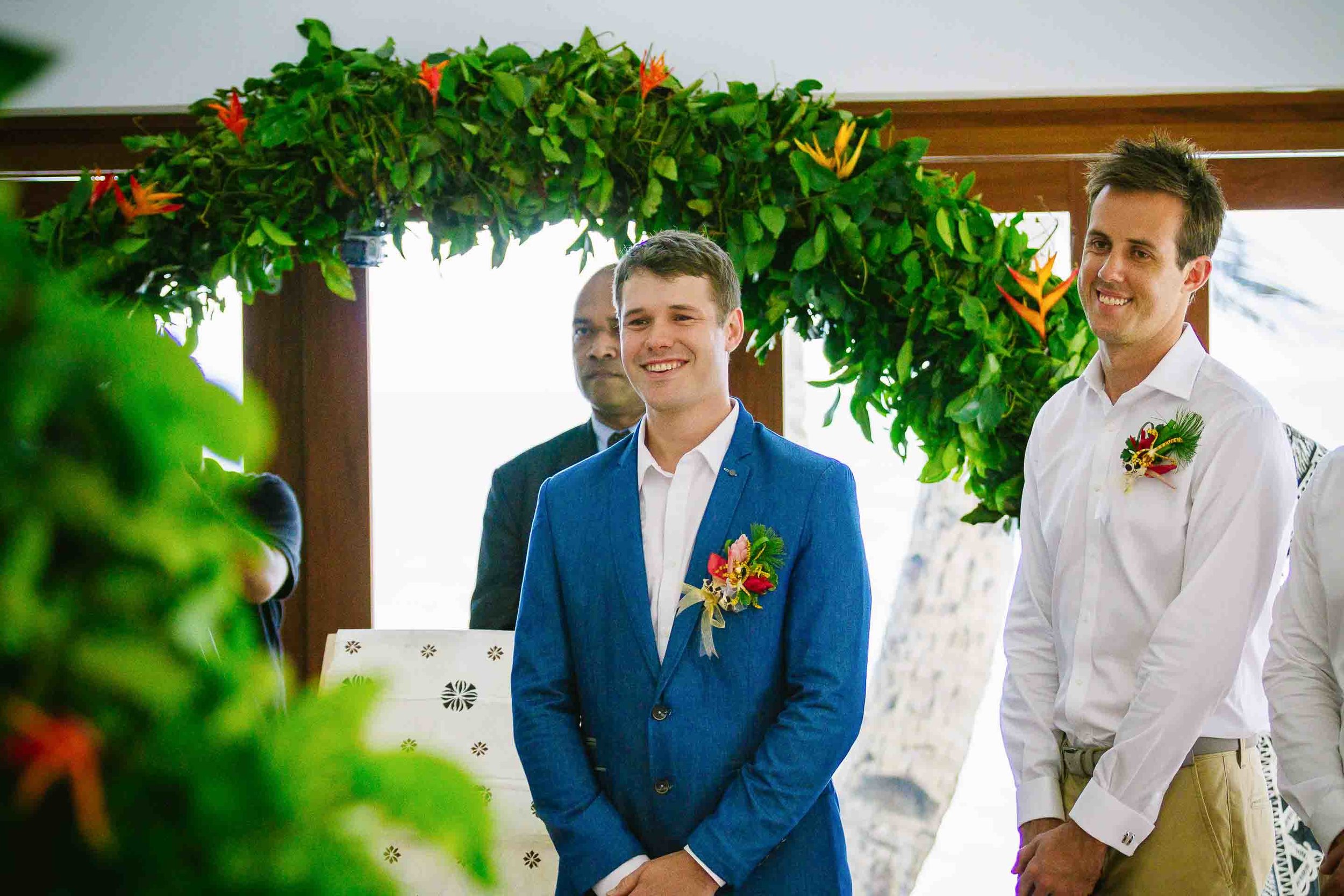 the groom sees his bride for the first time