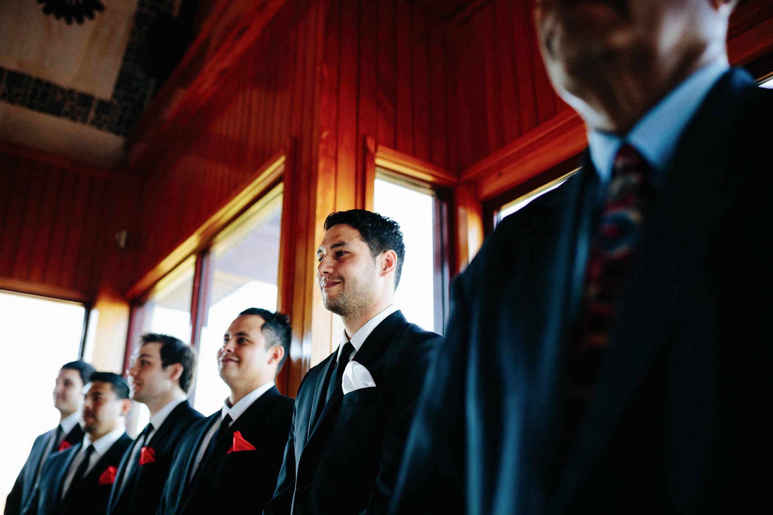 the groom seeing his beautiful bride for the first time