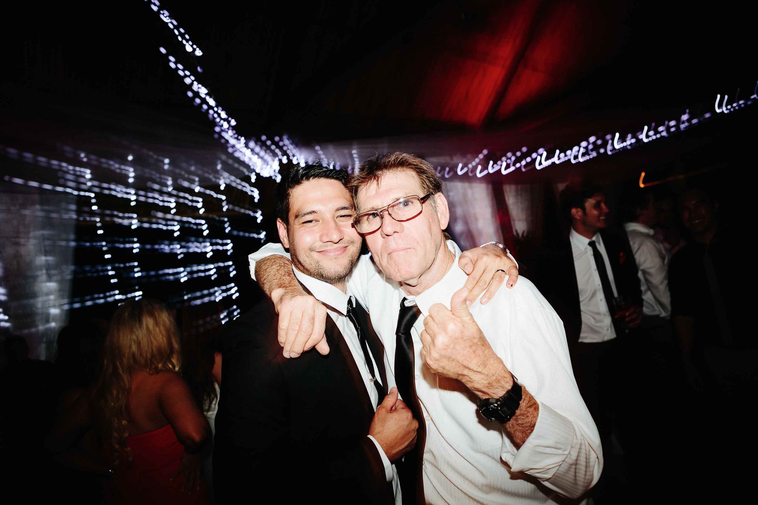 groom and his dad on the dance floor