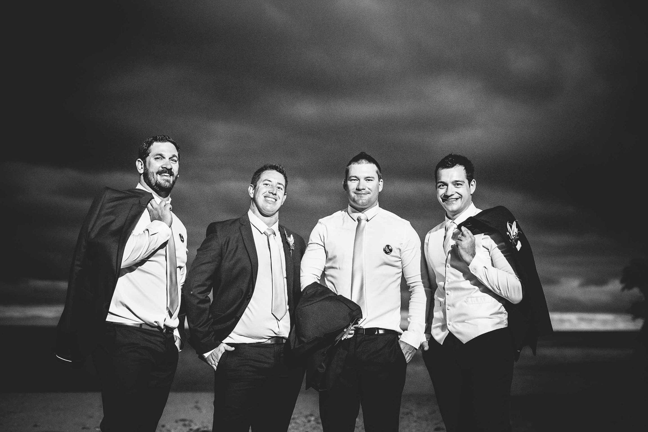 groomsmen black &amp; white