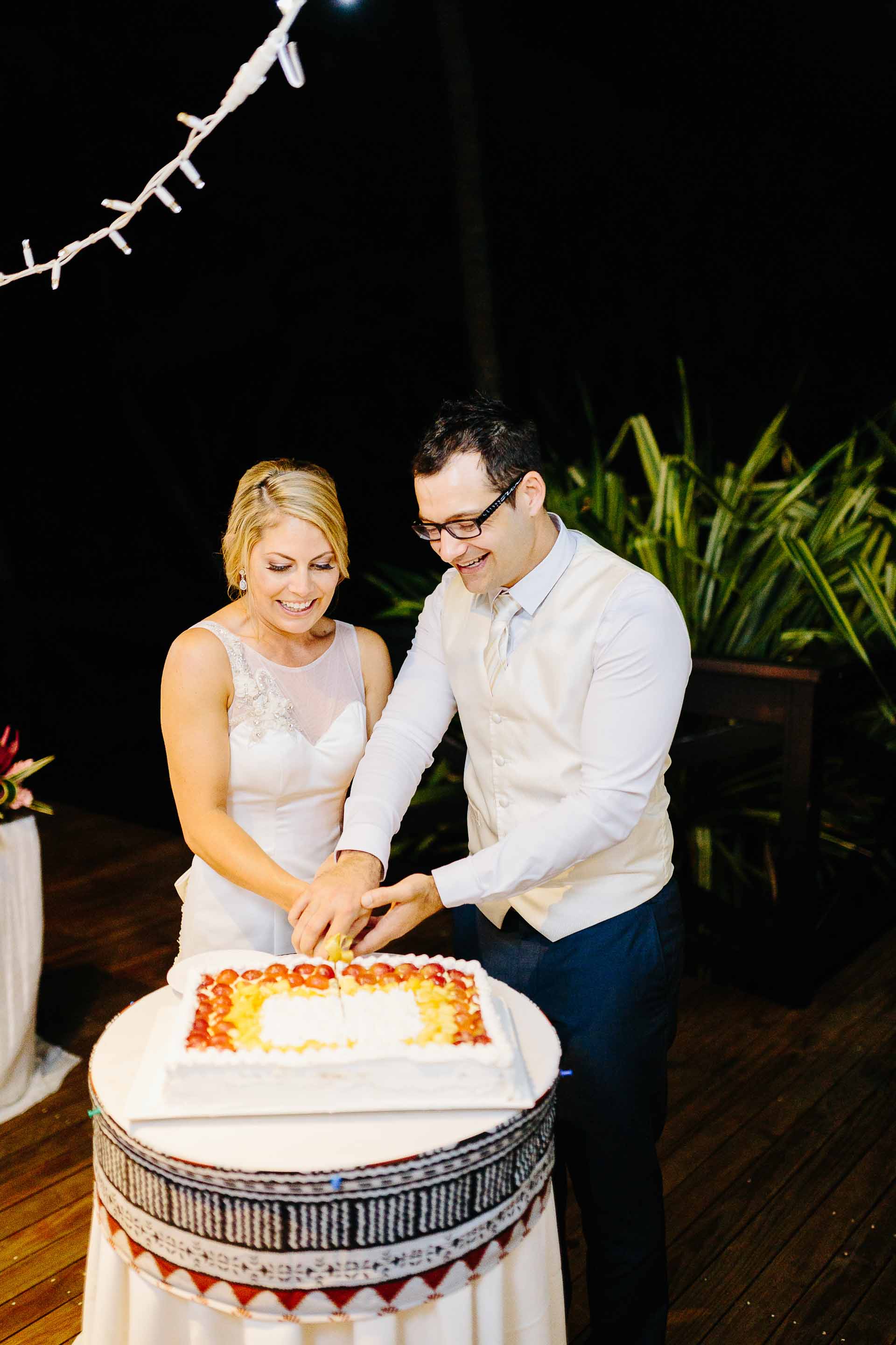 the cutting of the cake