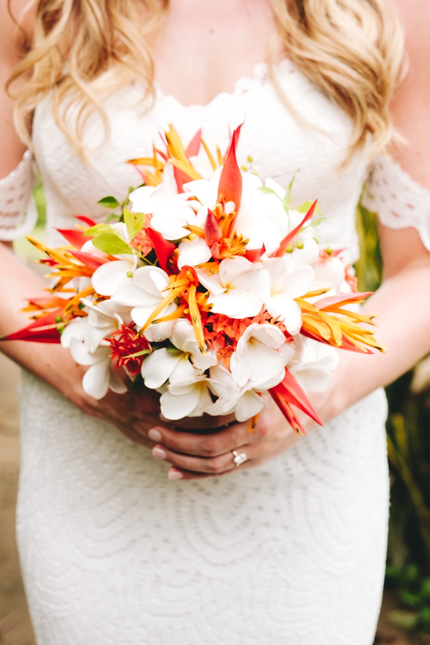 Fiji tropical flower bouquet