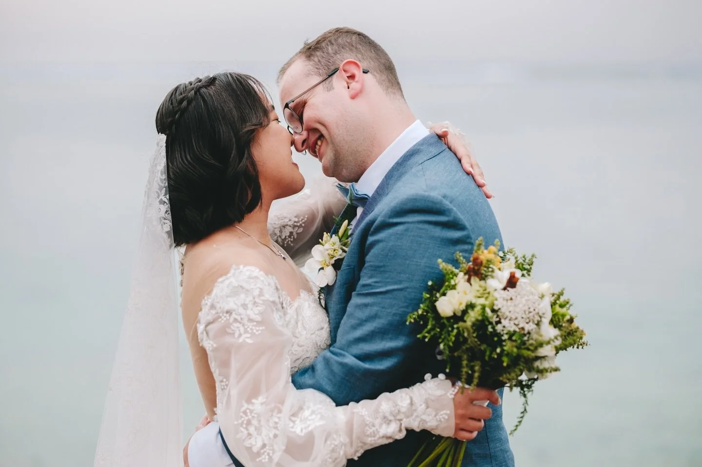 CLARISSA &amp; JACK 🩵 the loveliest couple had the most magical wedding day at the @shangrila.fiji #marriedinfiji #fijiweddingphotographer #fijiwedding