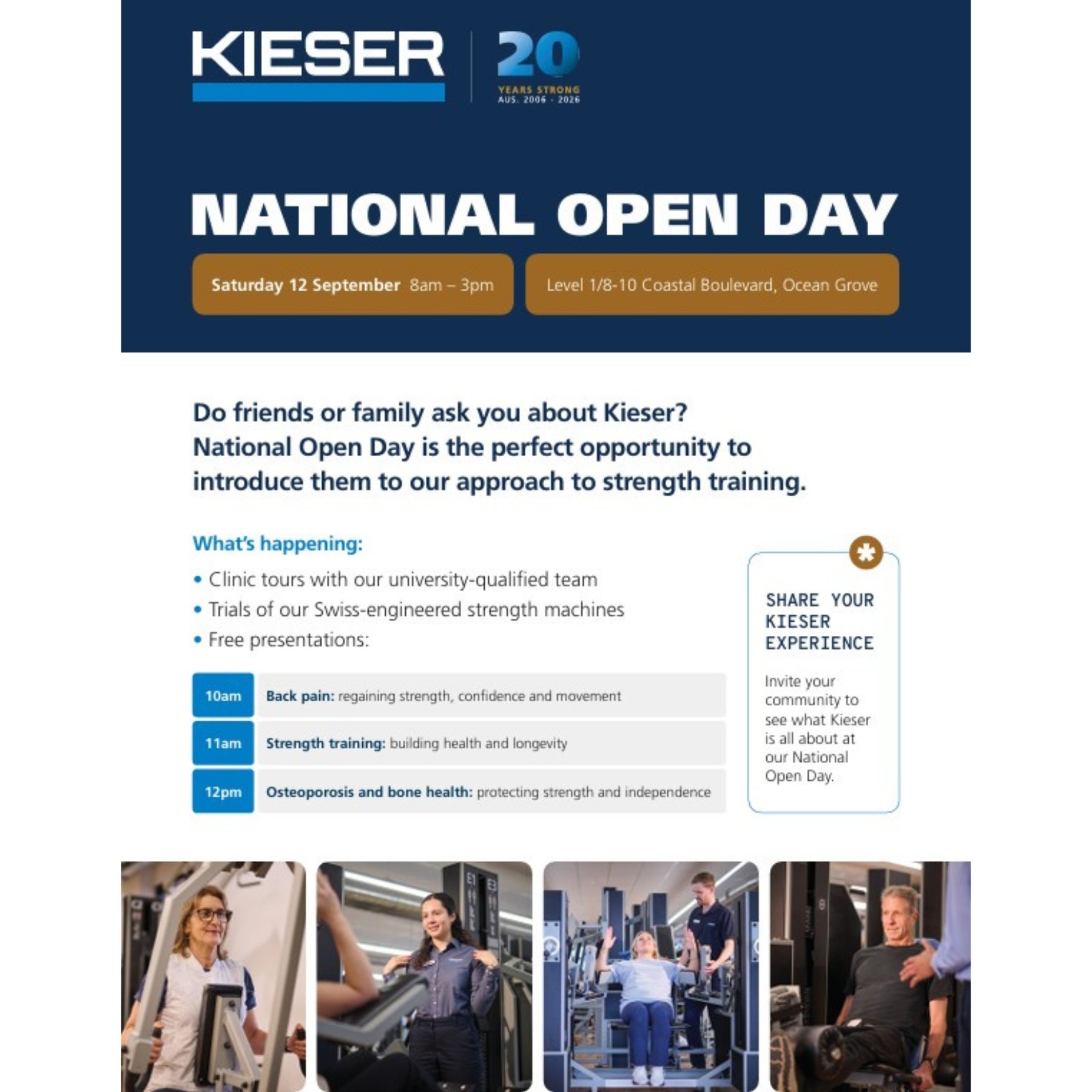 Kieser Ocean Grove Open Day - 12 September