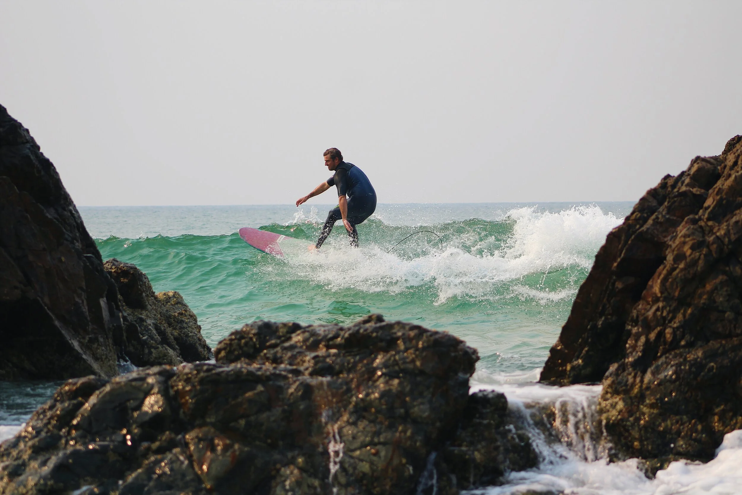 Surfing at The Pass