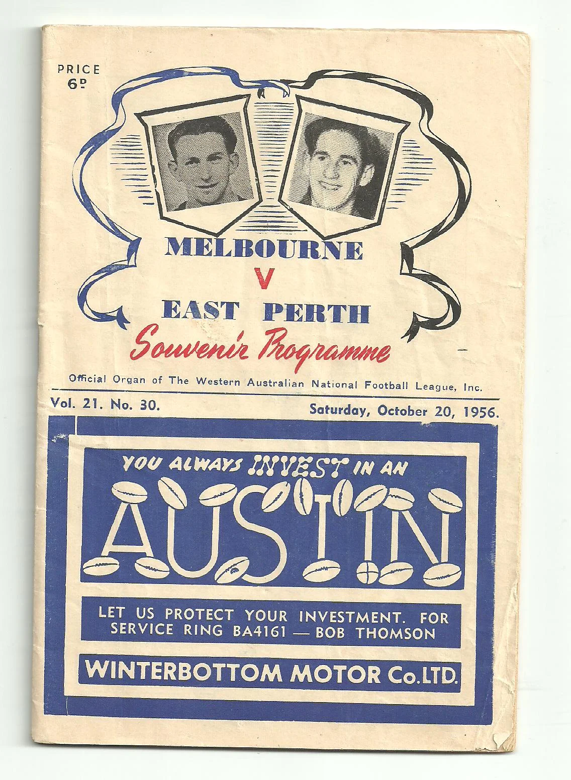 1956 v East Perth (Western Australia)