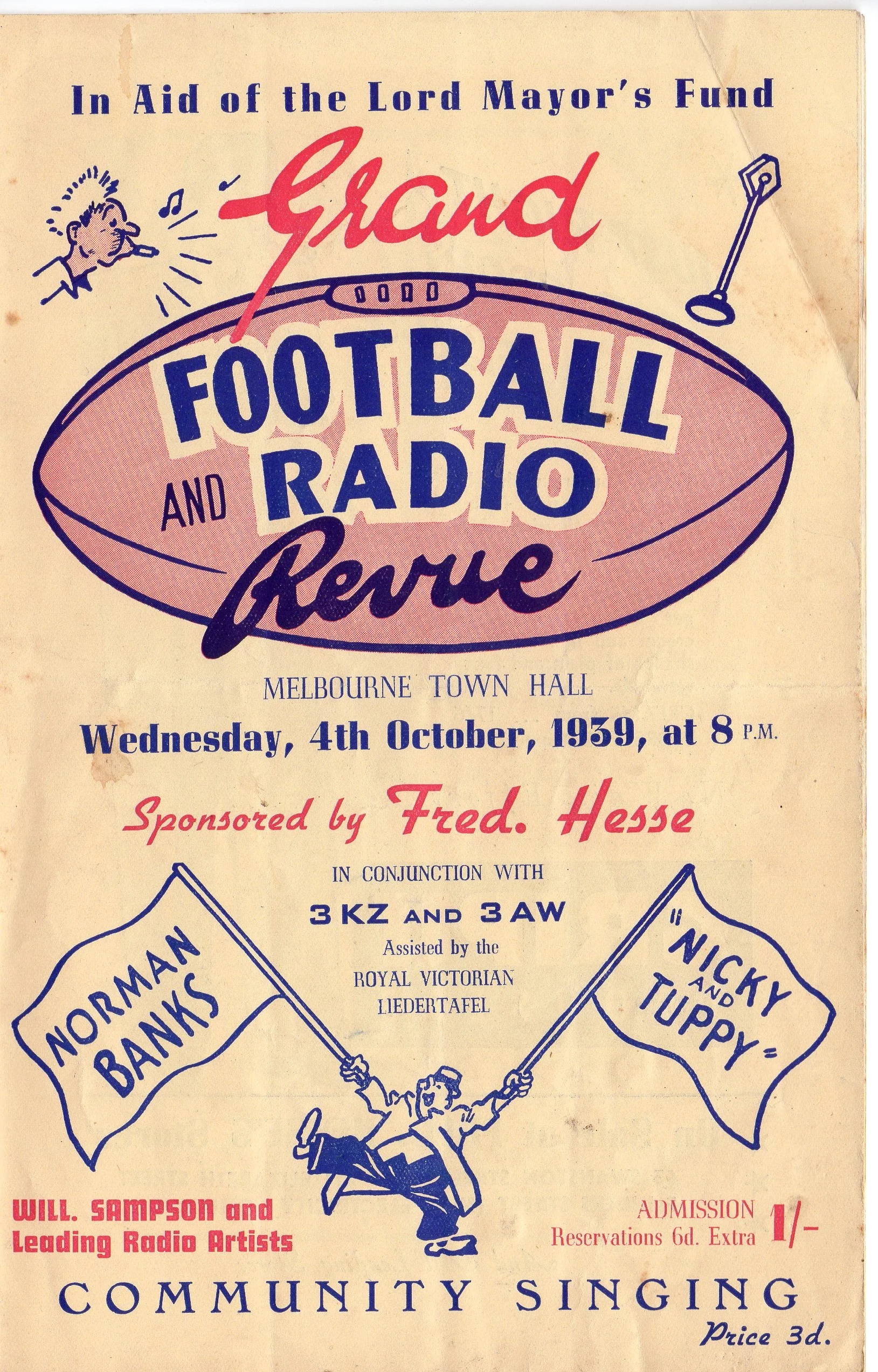 1939 "Grand Football & Radio Revue"