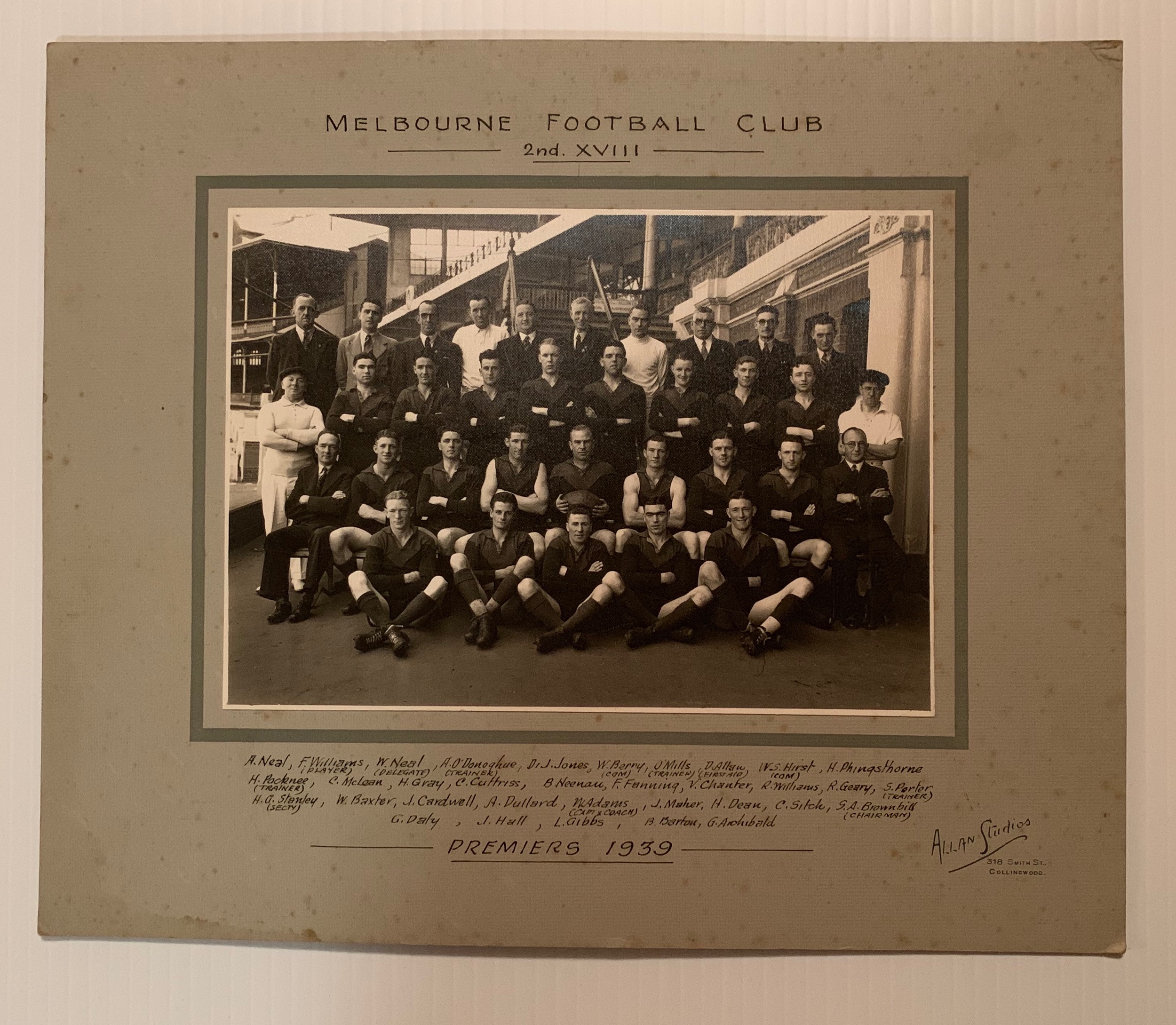 1939 2nd XVIII Premiers