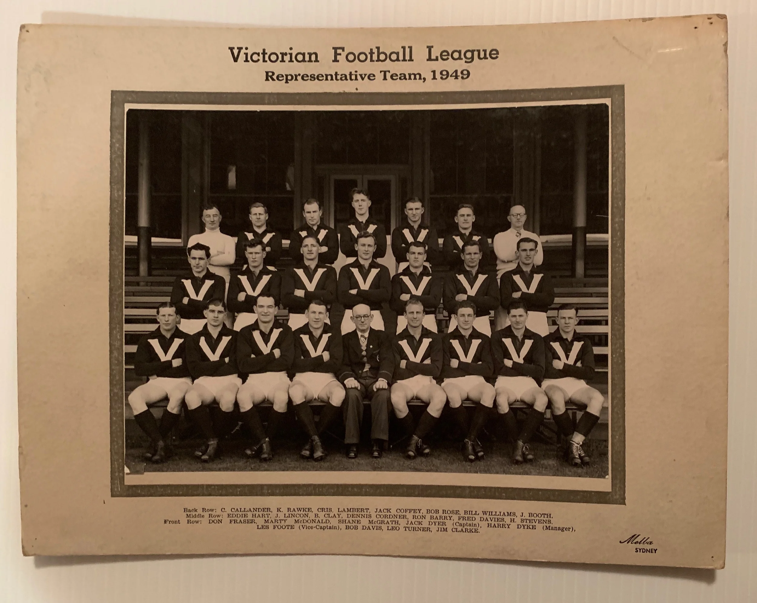 1949 Victorian State Team