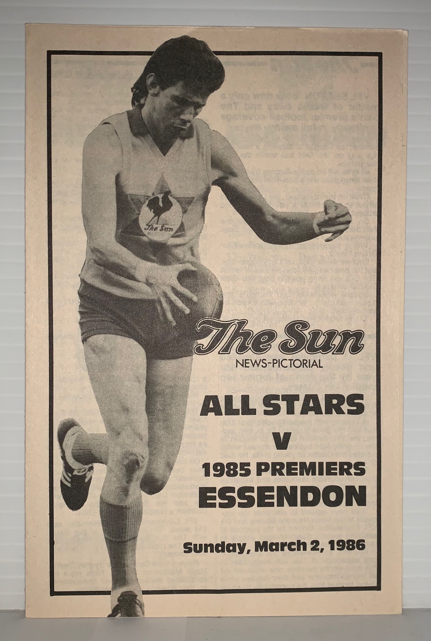 1986 "The Sun All Stars" v Essendon