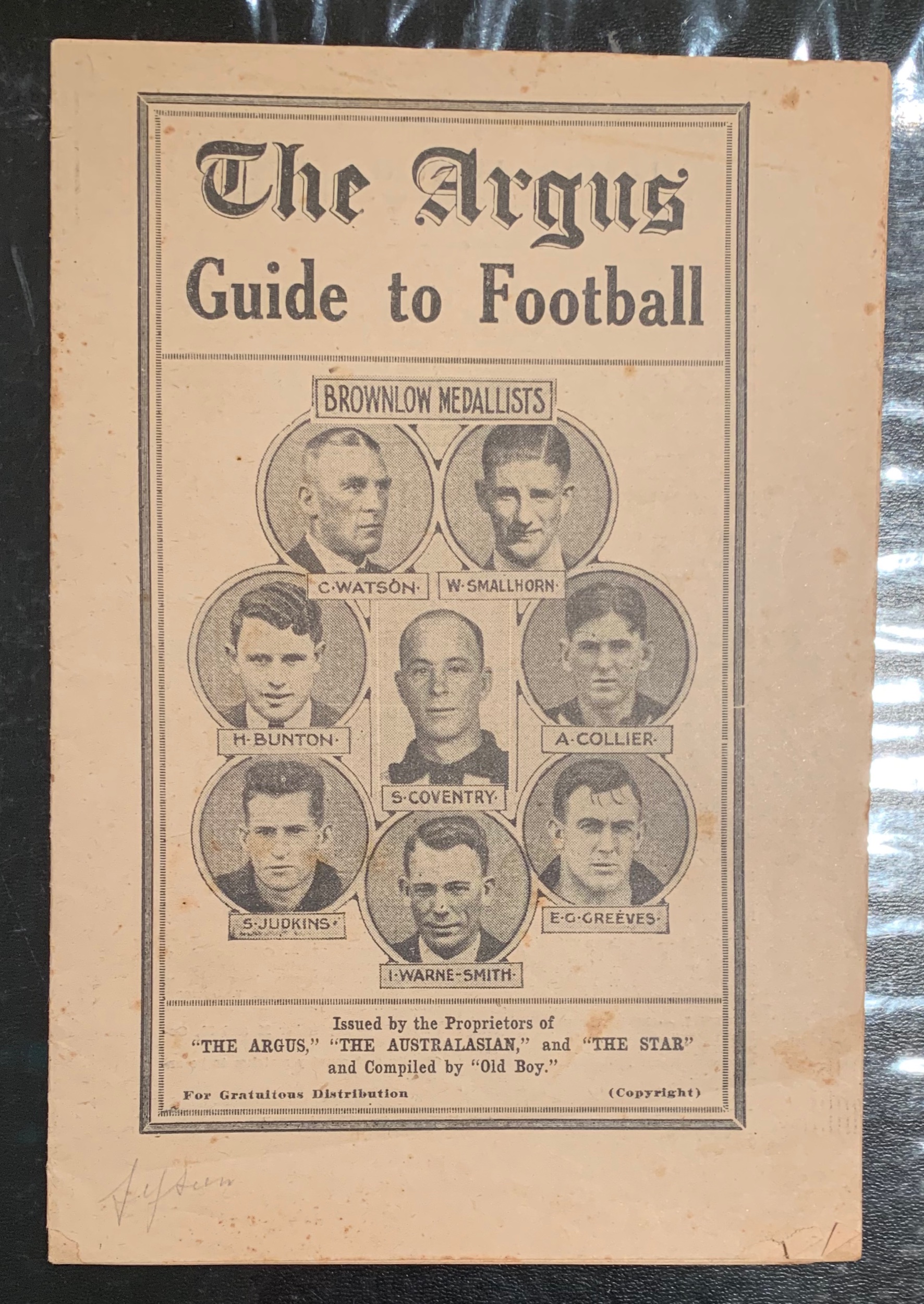 1934 The Argus Football Guide