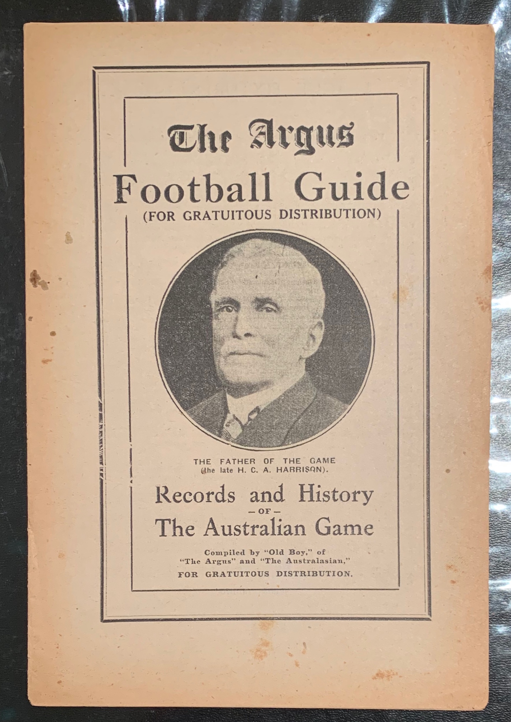 1930 The Argus Football Guide