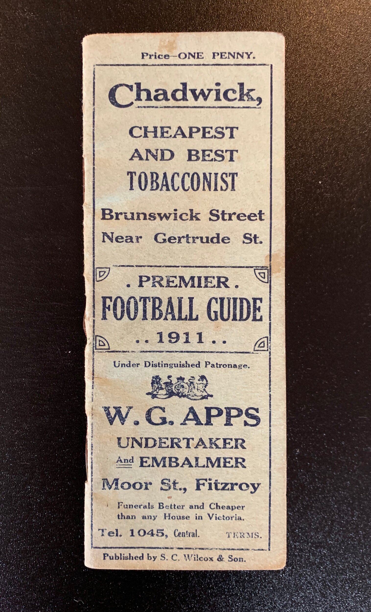1911 Premier Football Guide