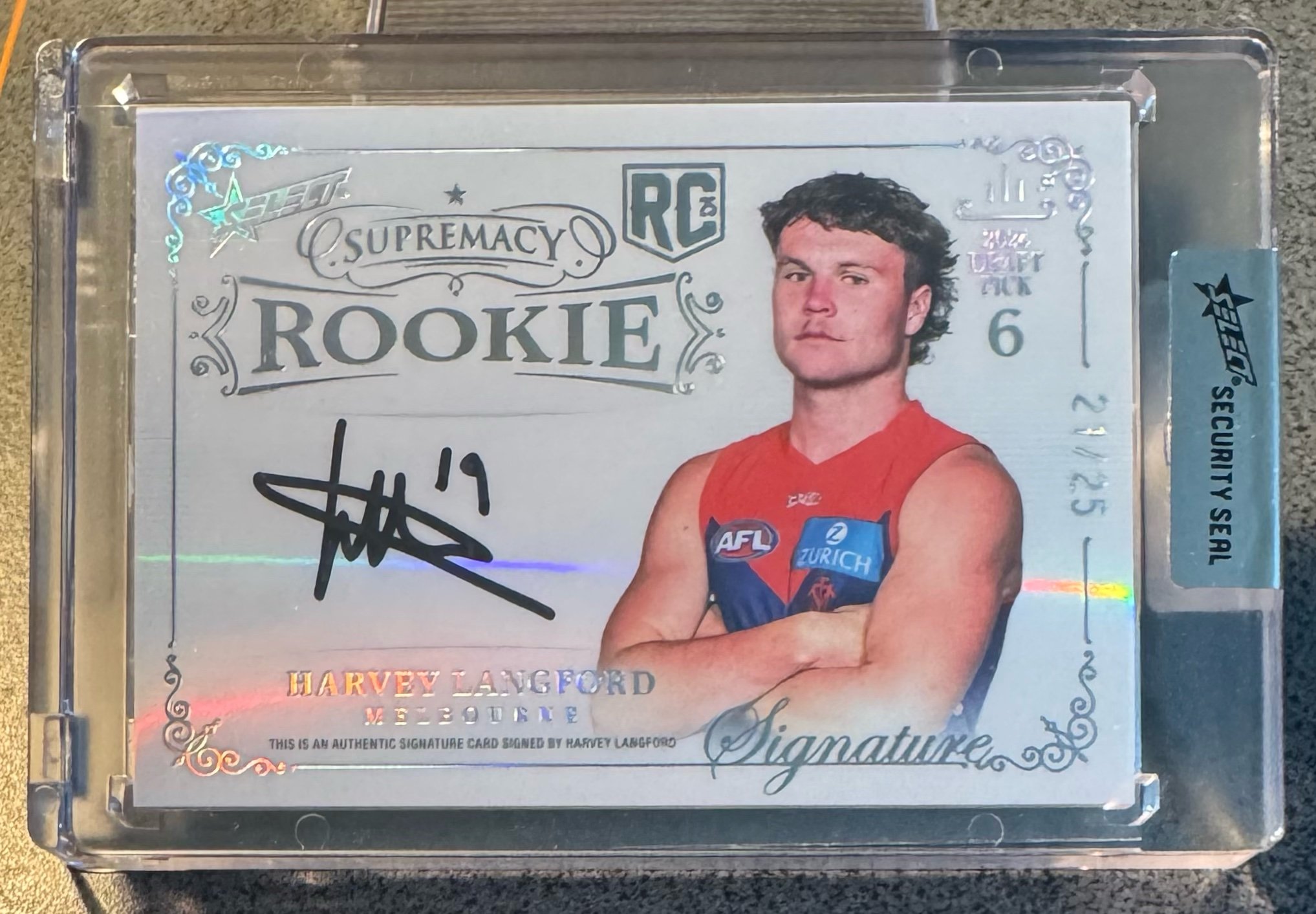 2025 Select Supremacy Rookie signature