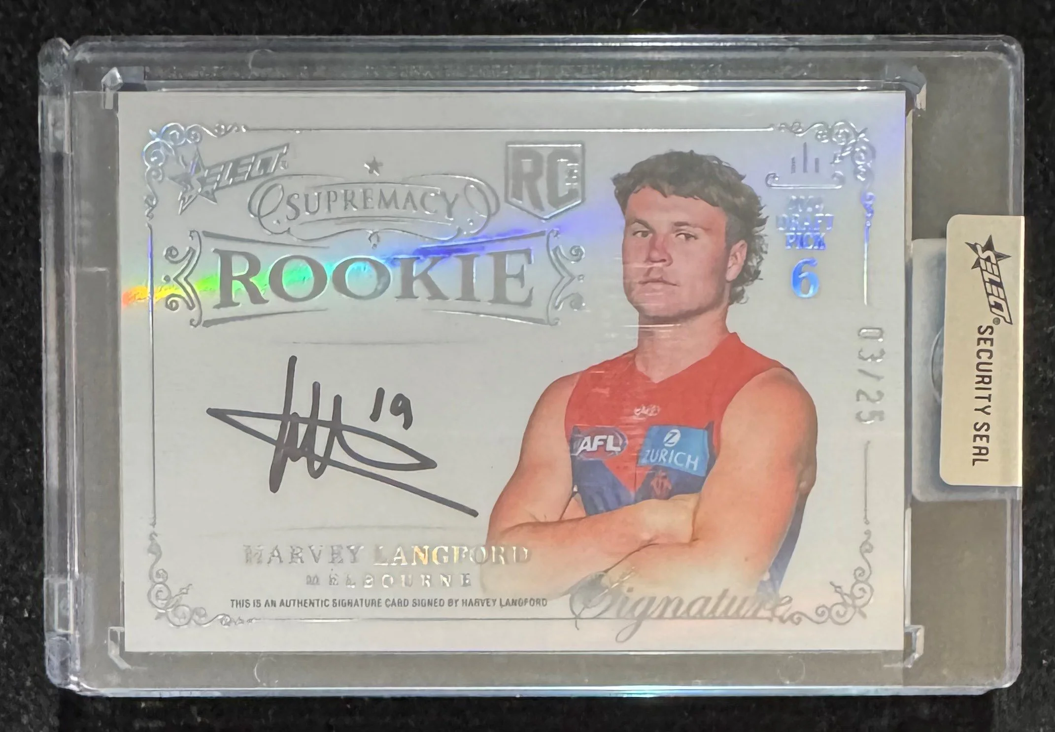 2025 Select Supremacy Rookie signature