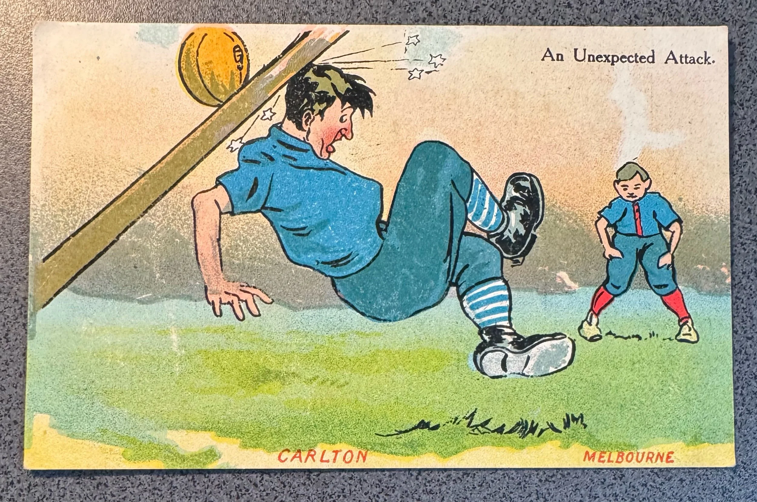 1907 Valentine Series Football Cartoons