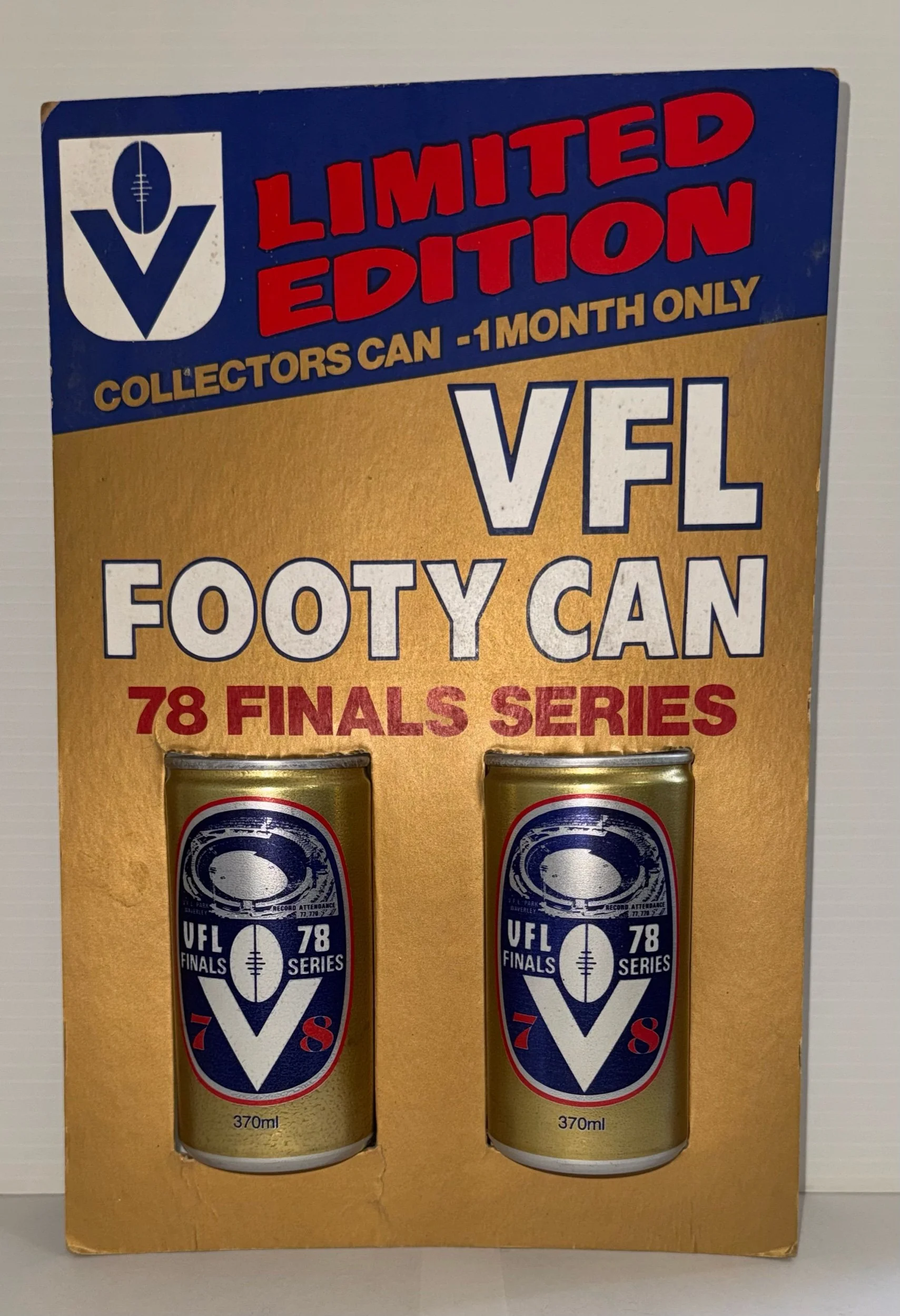 1978 Ace Lager VFL Can Display