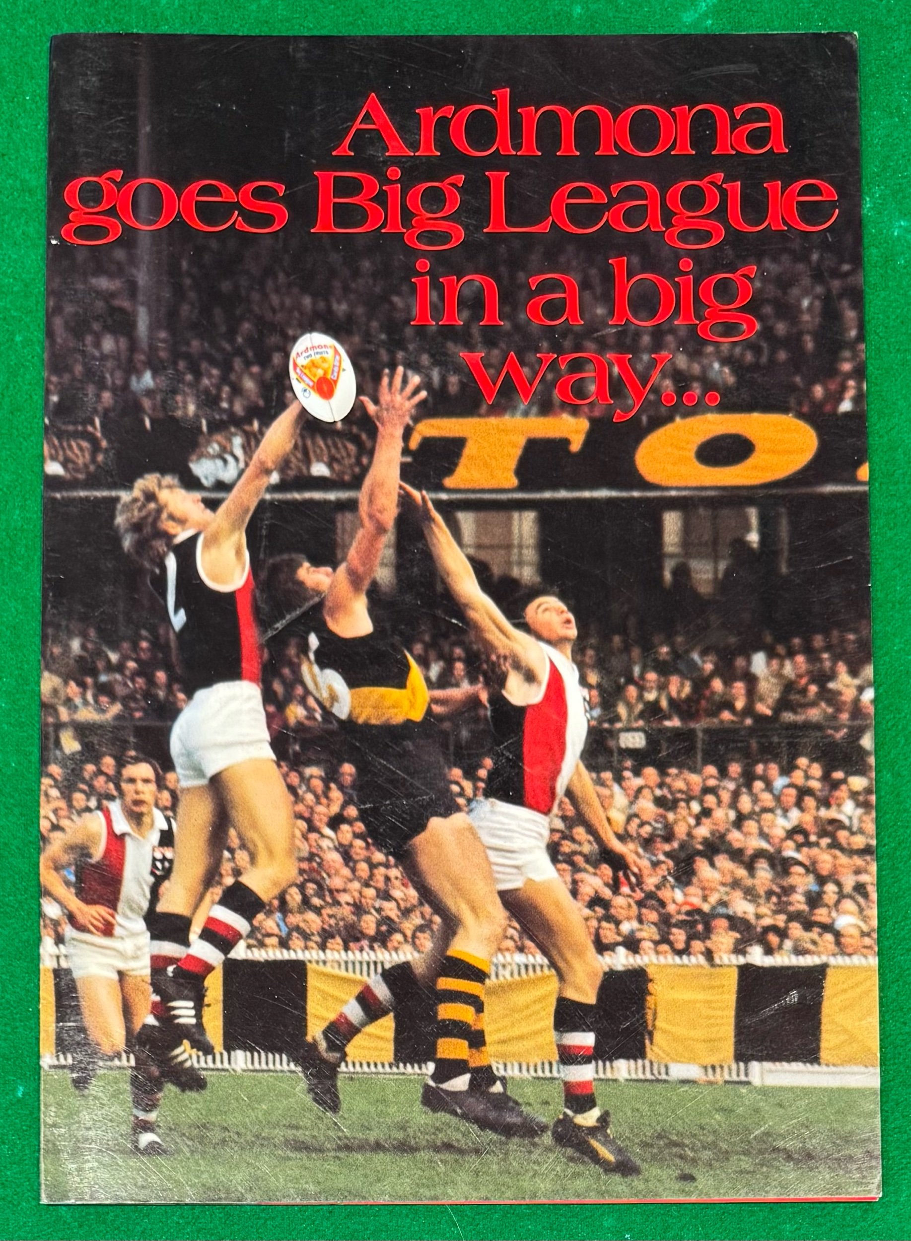1981 Ardmona VFL cards advertising booklet 