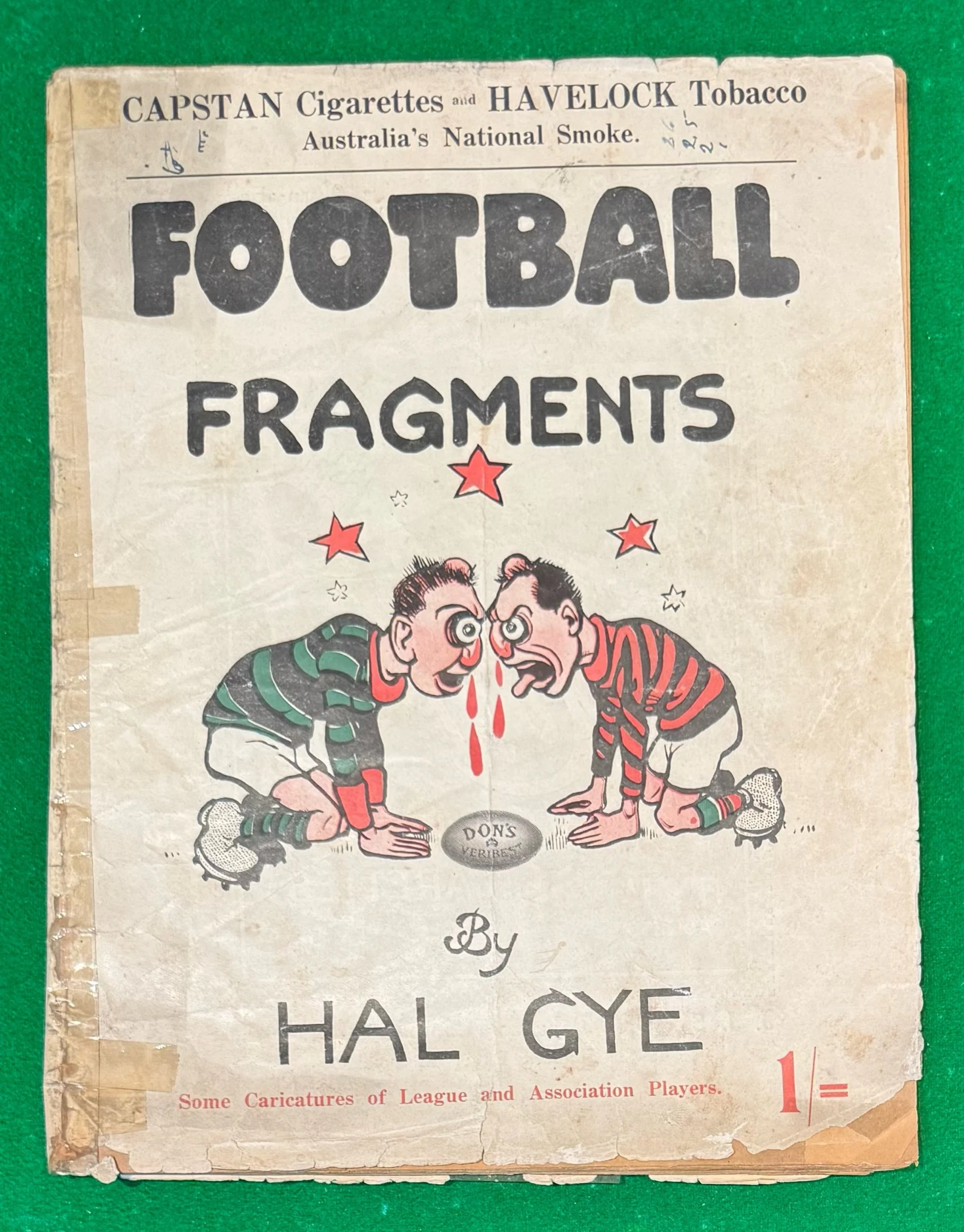 1921 “Football Fragments” VFL comic