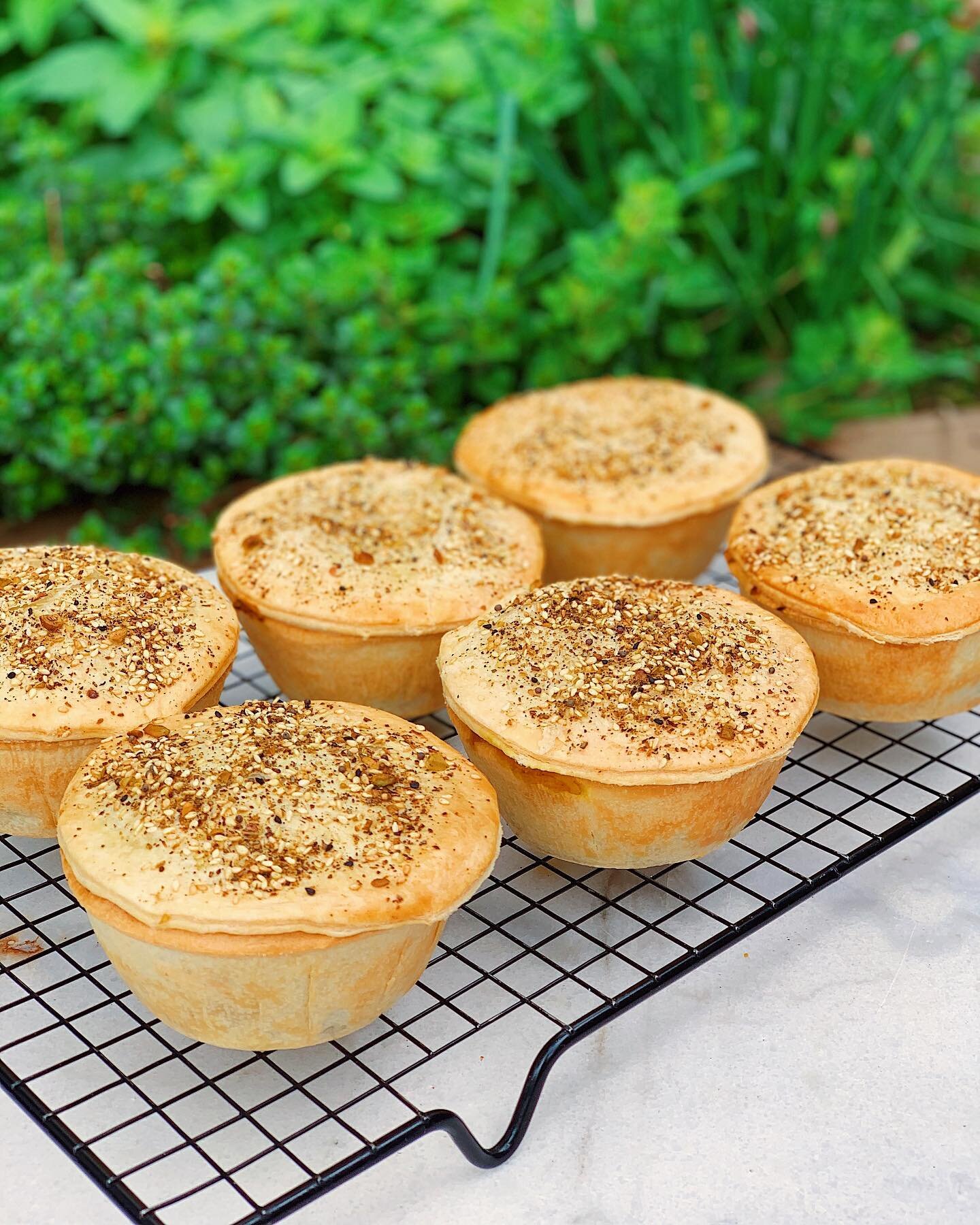 VEGAN FRIENDS! We have house made curried pumpkin pies with lentils &amp; chickpeas! 🌿🥧 #veganpie #vegansoftheyarravalley #vegansofmelbourne #pumpkinpie #curriedpumpkinpies