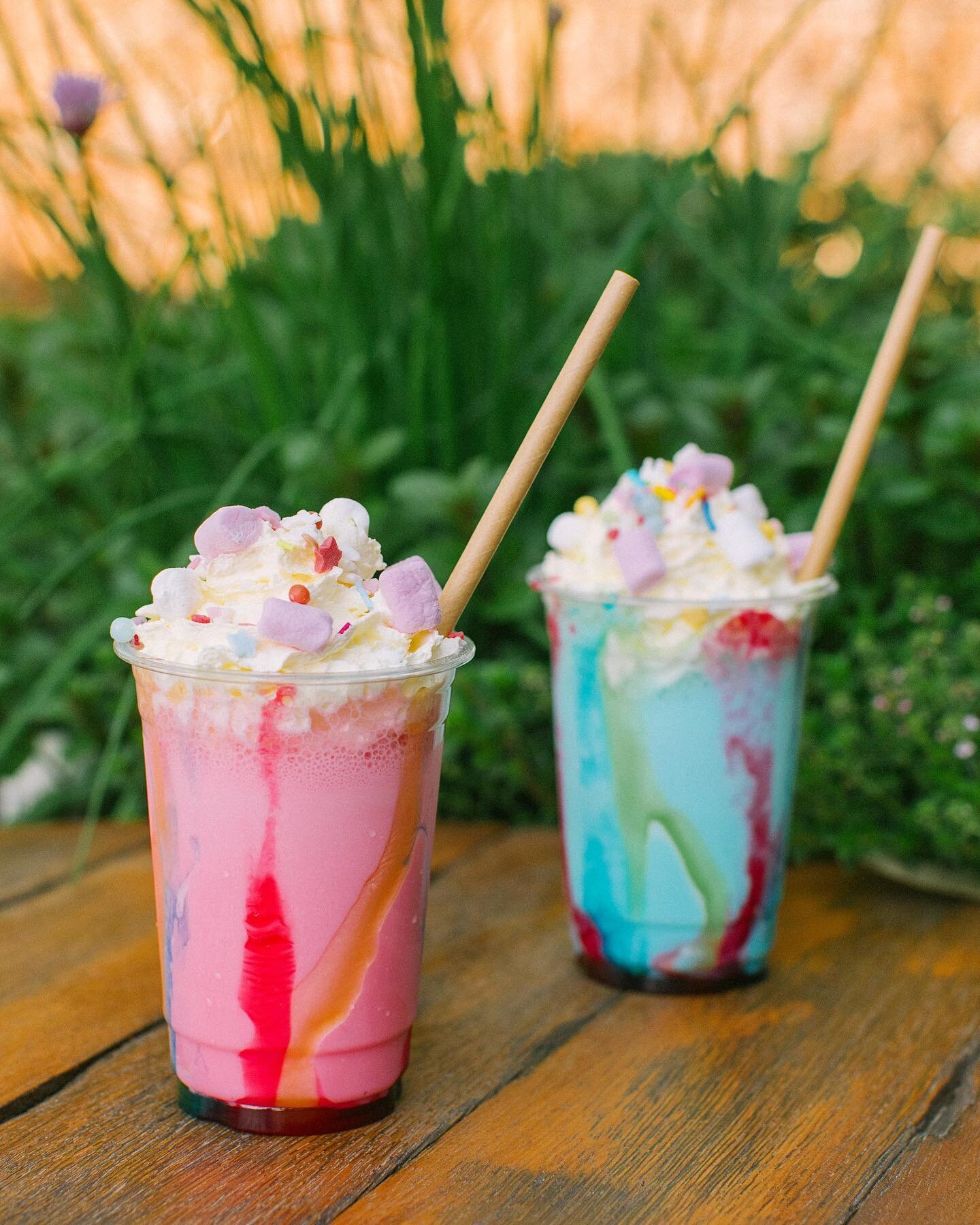 UNICORN MILKSHAKES ARE BACK!! 🦄✨ Available only during the school holidays, so get in quick! 😻🙊 #unicornmilkshake #schoolholidaysmelbourne #schoolholidayideas #supportlocalbusiness #mammaknowseast