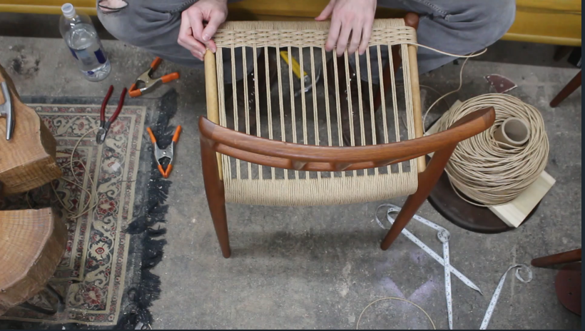 How To Weave A Chair Seat Using Danish Cord — Minerva Enterprises