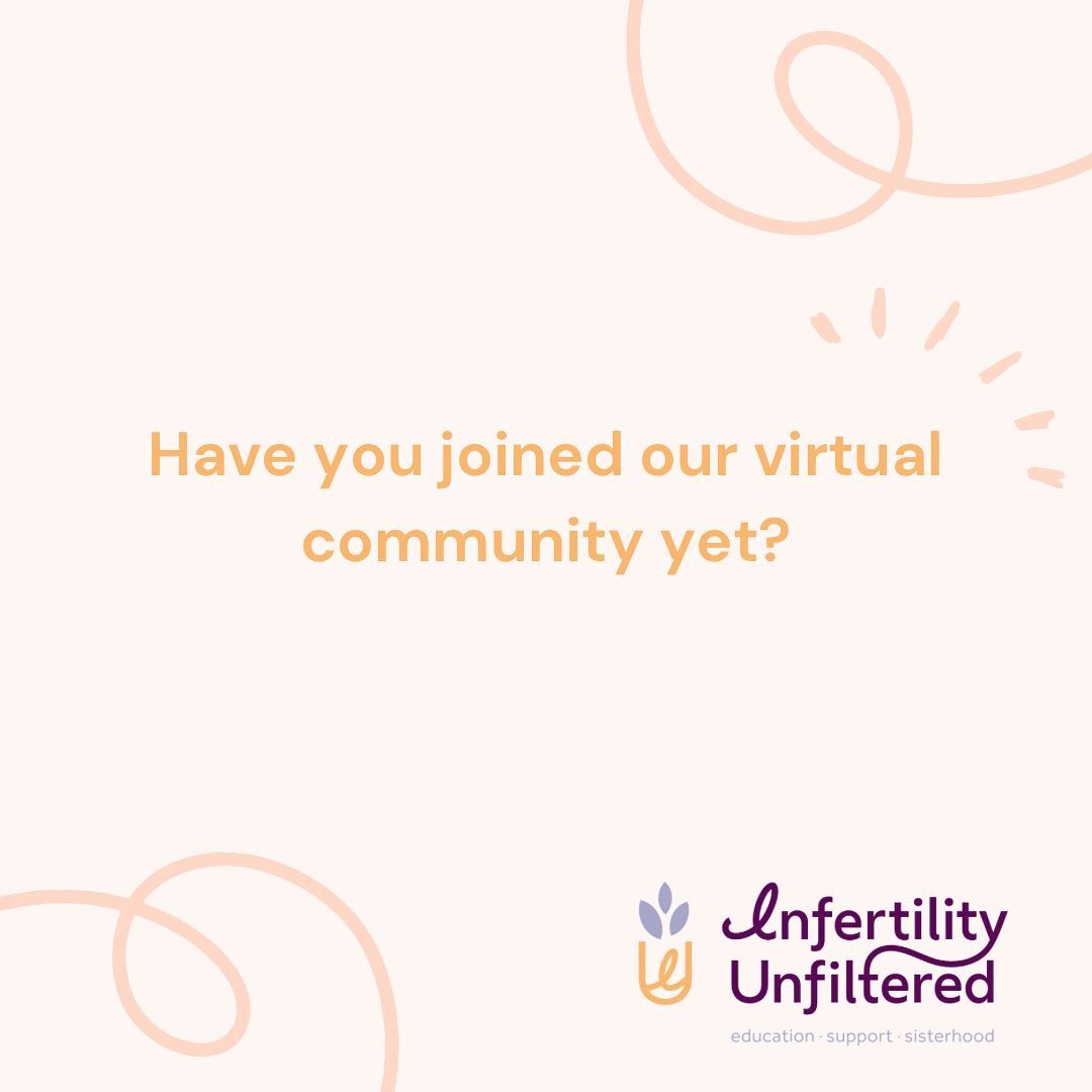 So what happens when you join our virtual community?

🧡Access to a safe space all on your terms
🧡TONS of free resources for multiple stages and journeys 
🧡An immediate way to find support and connection to other women on similar journeys. 
🧡Exclu