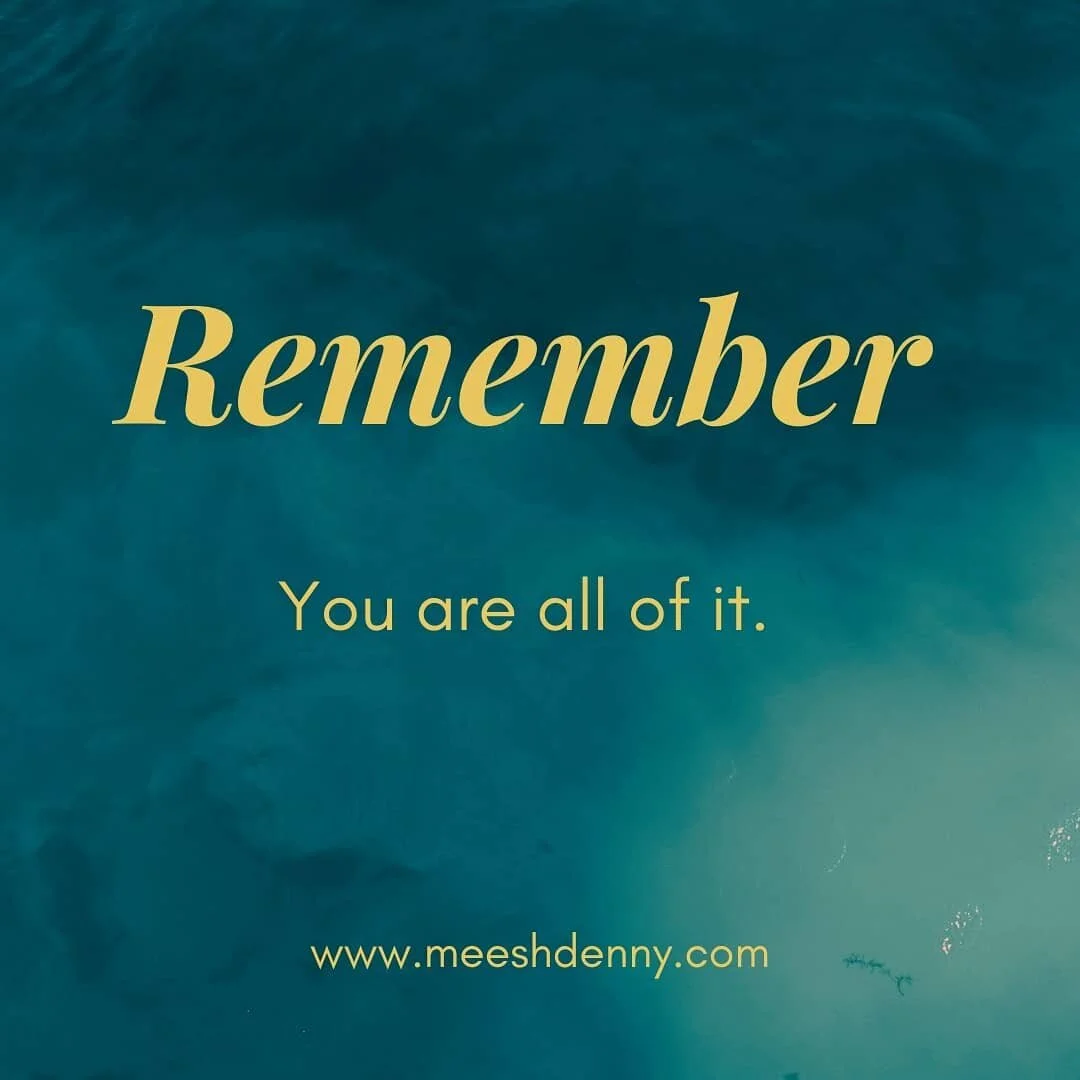 You don't have to banish parts of you away.

It doesn't have to be one without the other.

The duality that we create in our minds does not have to form the fabric of who we are.

Yes we can choose what helps us  thrive.

But we can also hold our ten