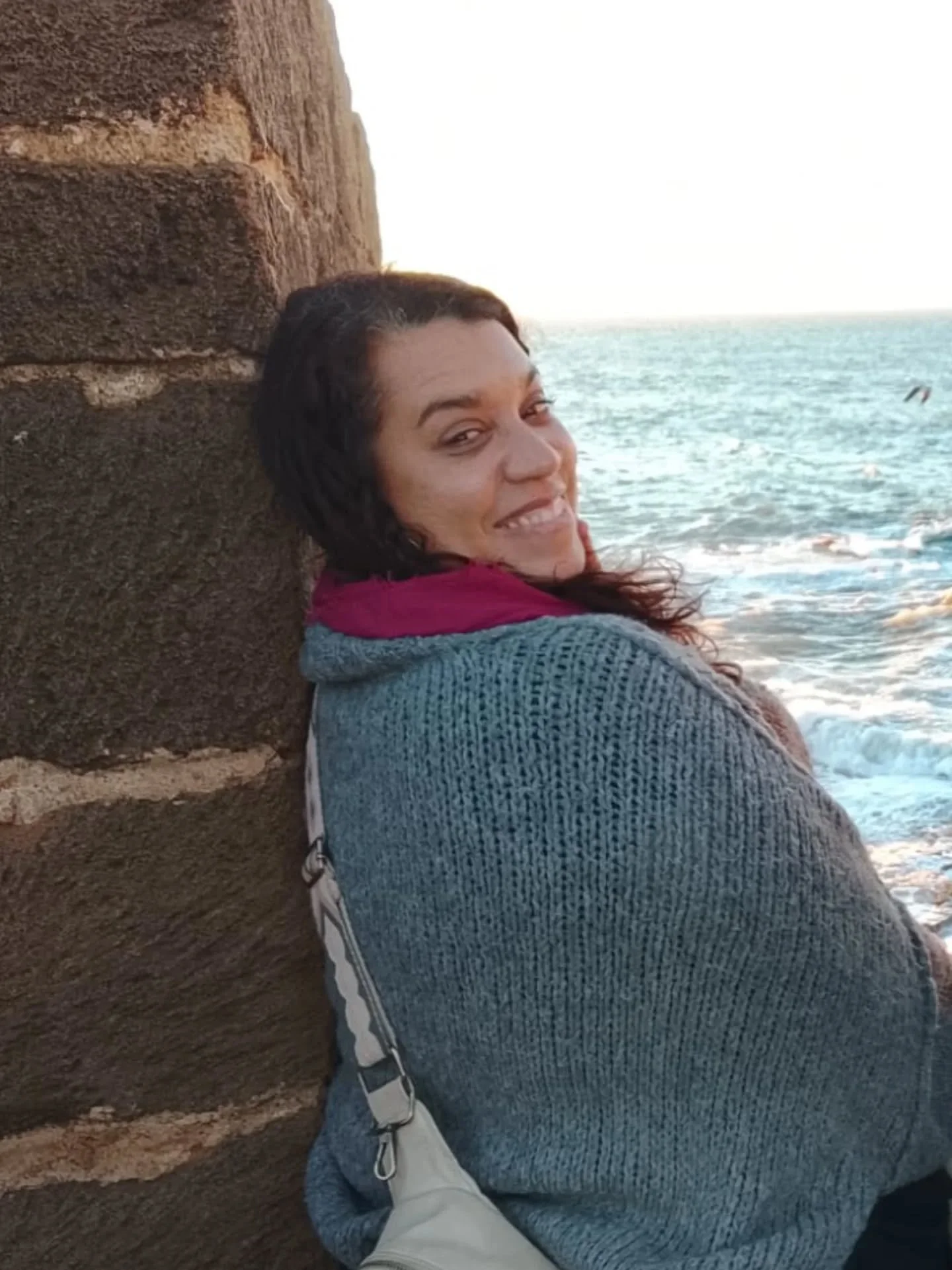 There are parts of me I only meet by the ocean.

The ones who exhale a little deeper, remember their own softness, and let the weight slide off their shoulders.

The ones who don&rsquo;t rush the &quot;becoming&quot;.
They just lean back, breathe, an