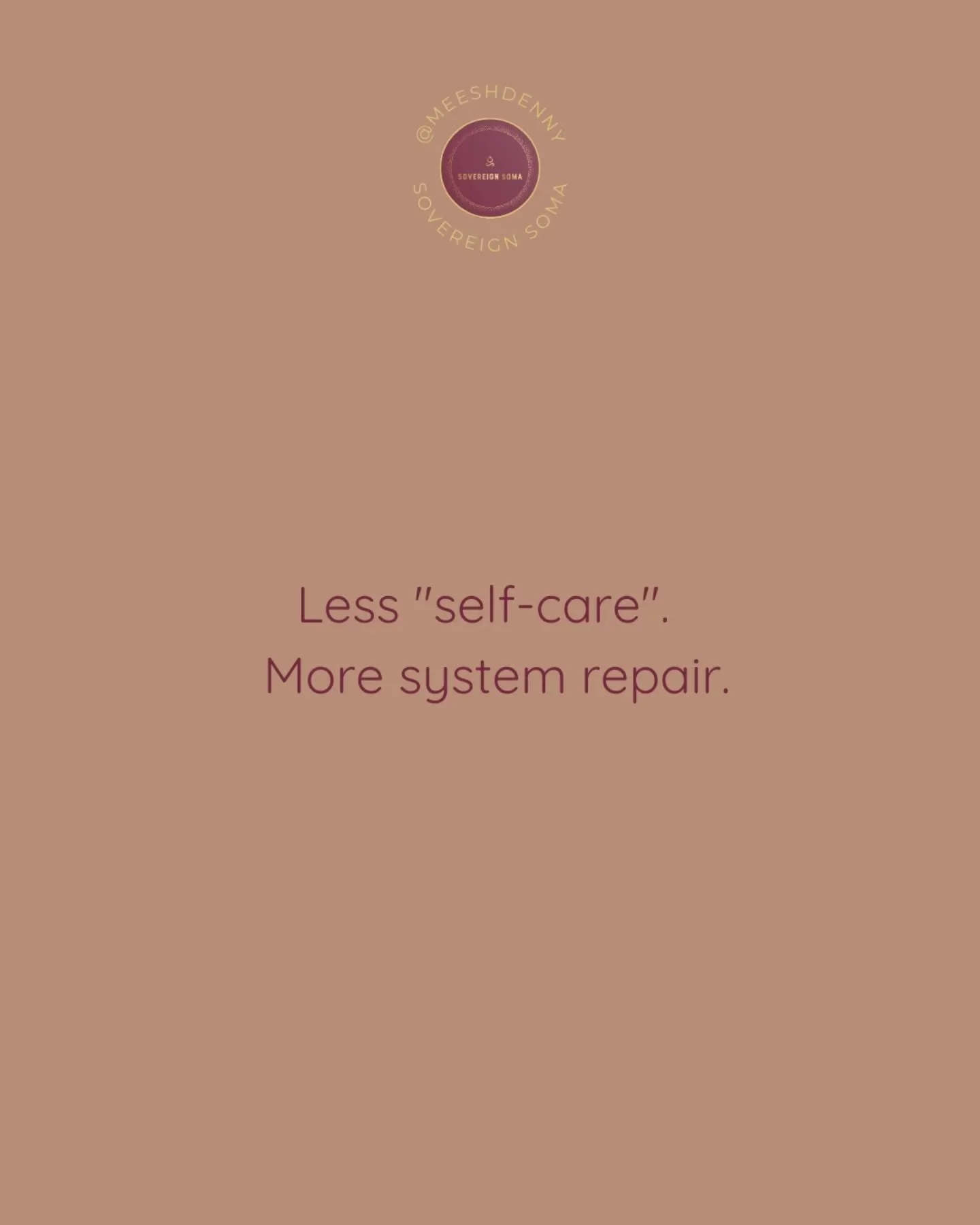 Self-care can help with in the moment stress.

System repair is needed when the body has been bracing for years.

My work isn&rsquo;t about quick fixes or surface level calm.

It&rsquo;s about working with how stress, emotion, and effort live in the 