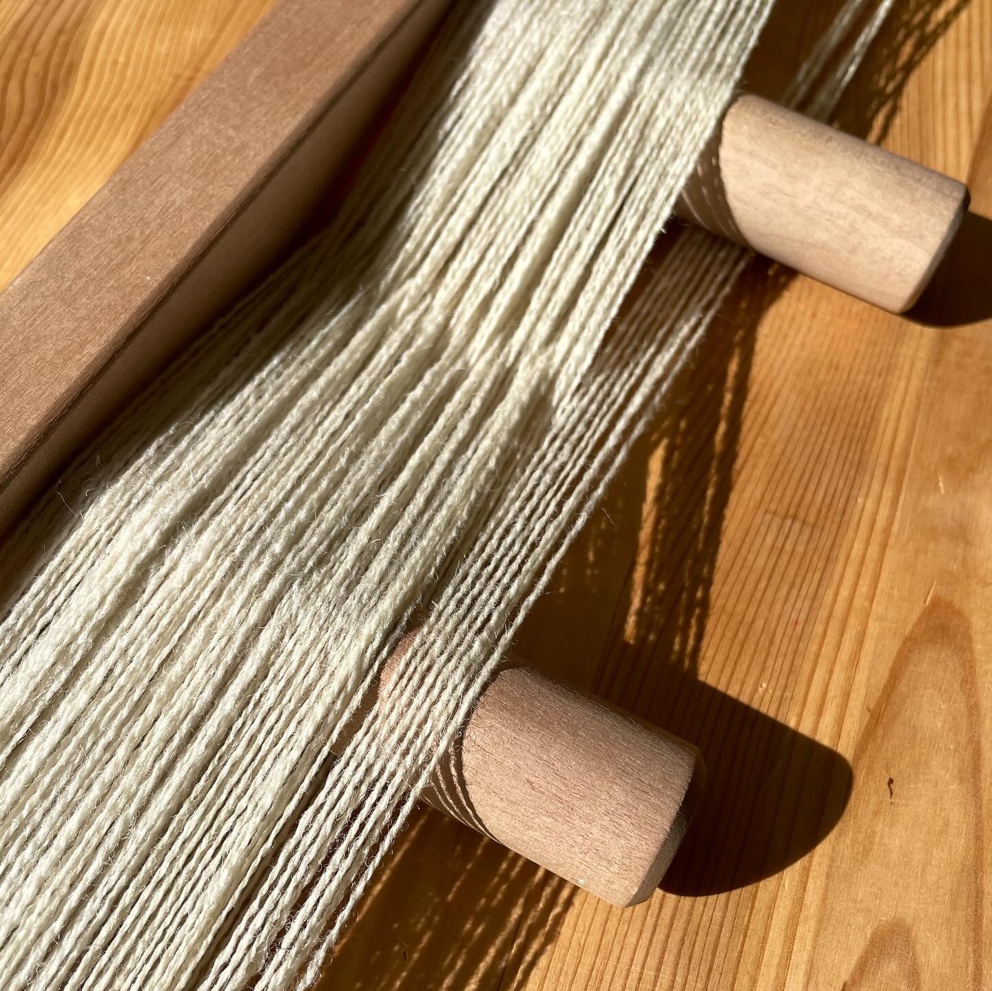 I confess that I got a bit distracted while I was making my warp thanks to some delicious shadows in the studio this afternoon 

#britishwool #naturalmaterials #contemporarycraft #slowcraft #luxuryinteriors #madeatcockpit