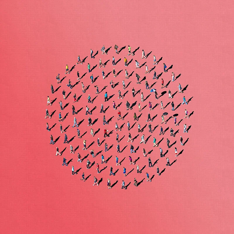 Circle in Red Square