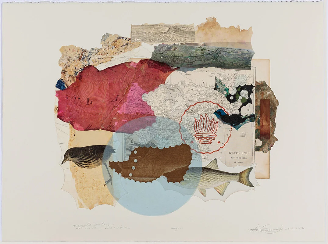 Fragmented Selections Map Series: Lake and Slipper