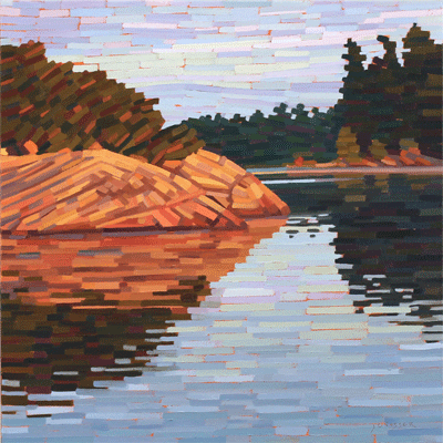 Landscape oil painting award-winning painter Toronto artist John Visser