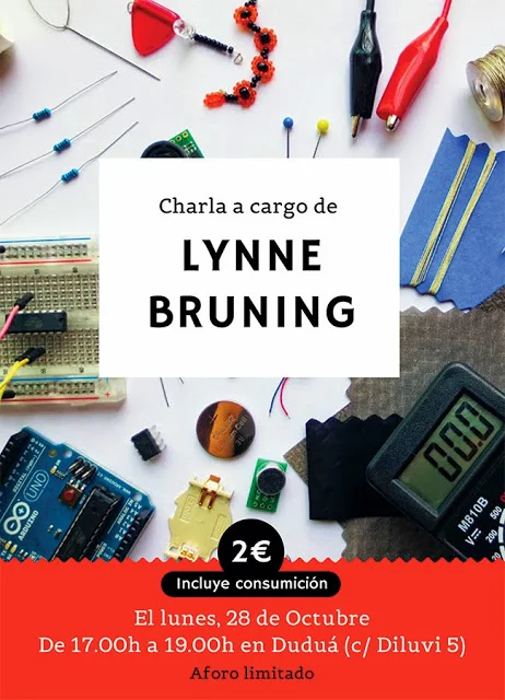 Charla textiles electrónicos con Lynne Brunning