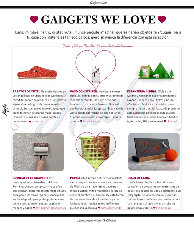 Los gadgets del mes de abril en la nueva Hache