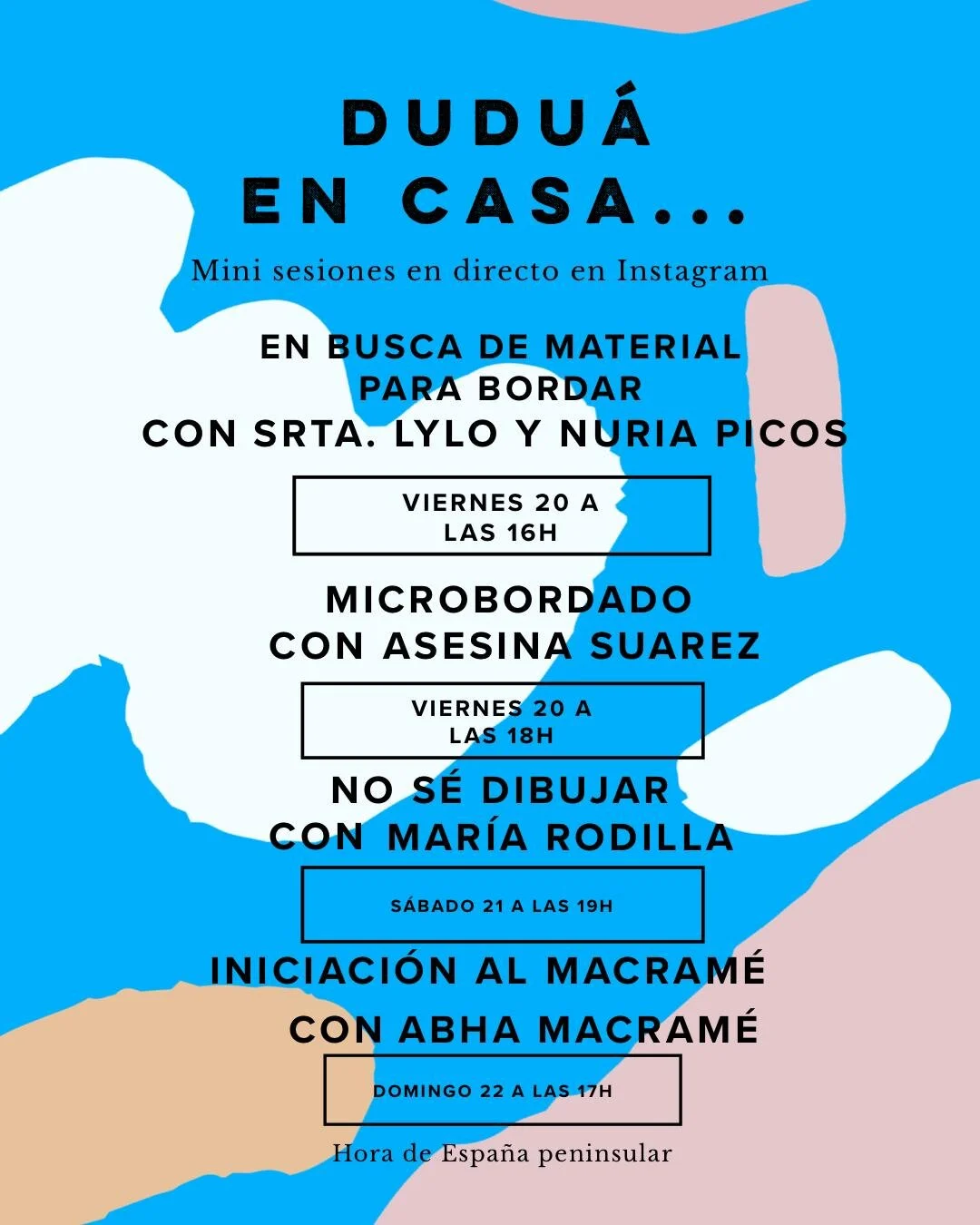 Mini sesiones en Instagram #quedateencasa