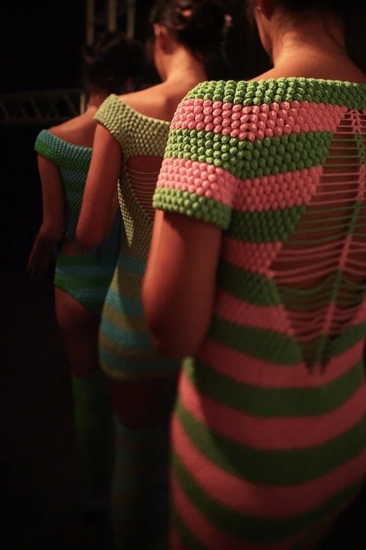 Helen Rödel, moda en ganchillo