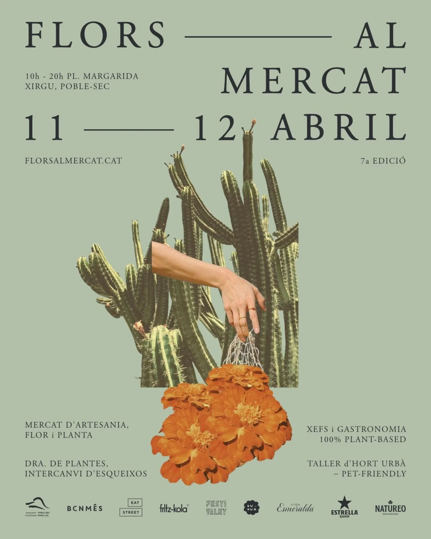 Els dies 11 i 12 d&rsquo;abril la Pla&ccedil;a Margarida Xirgu es tornar&agrave; a omplir de plantes, flors i projectes que treballen amb i per la natura a @florsalmercat Durant el cap de setmana hi trobar&agrave;s m&eacute;s de 65 iniciatives 100% p