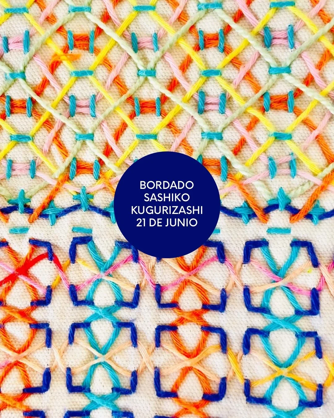 Nuevo taller de bordado Sashiko en Dudu&aacute; ✨El Sashiko es una t&eacute;cnica tradicional japonesa de bordado que crea motivos geom&eacute;tricos con peque&ntilde;as puntadas uniformes y equidistantes. En este taller de bordado japon&eacute;s en 