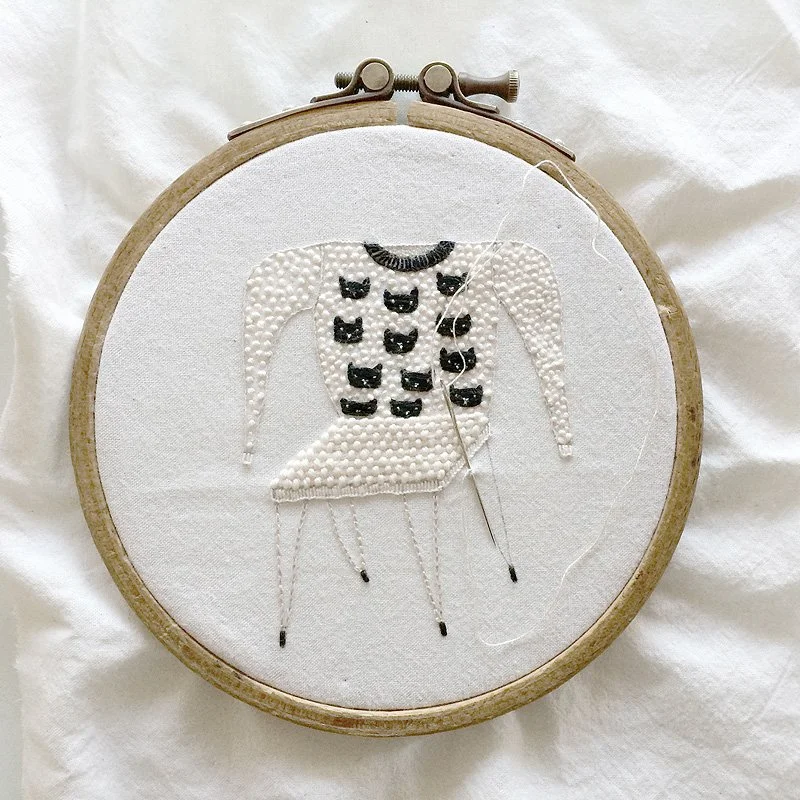 Chair with sweater with cat little faces-IN PROGRESS.jpg