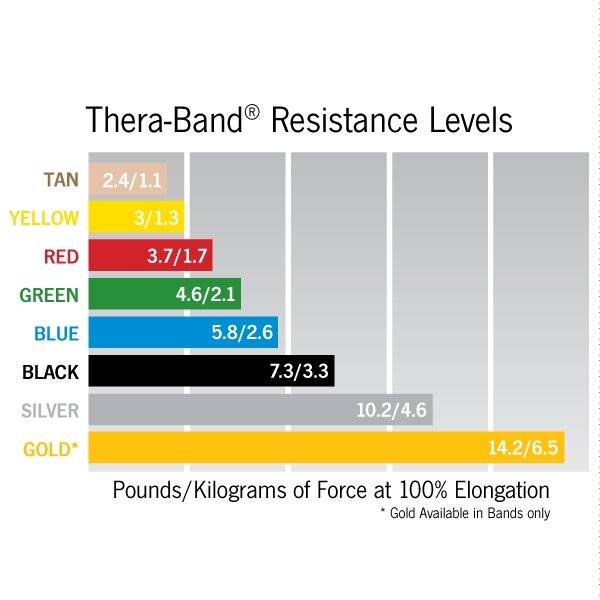 TheraBand Resistance Bands Level Blue & Black 