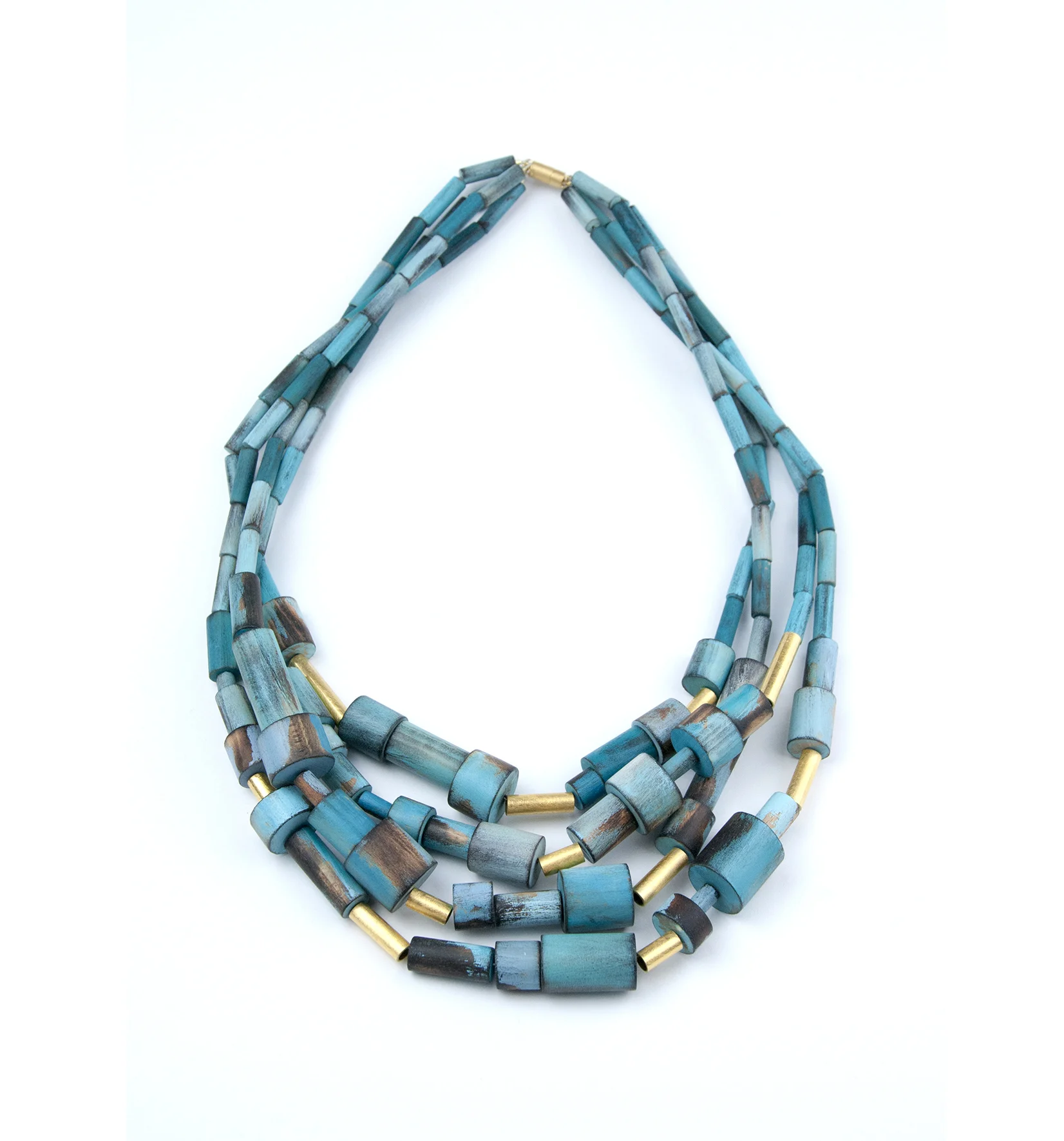 Cristina Zani Work My Seoul gold and turquoises necklace.jpg